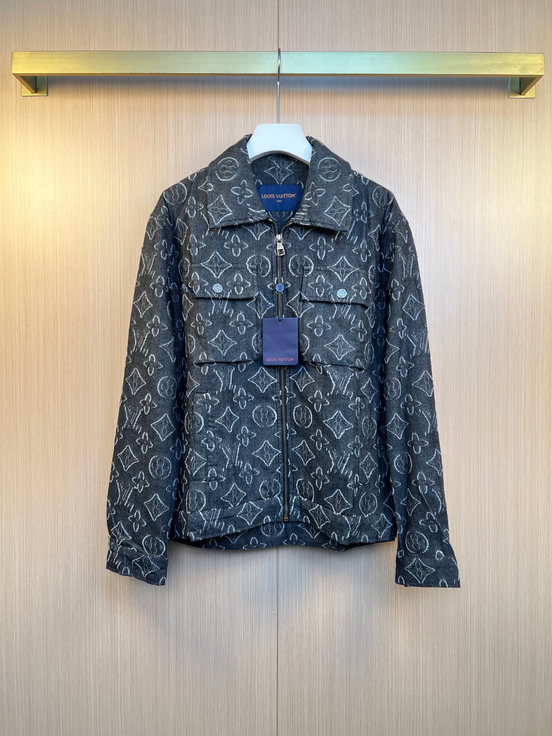 Louis Vuitton 25SS Jacquard Monogram Denim Blouson Jacket - Black