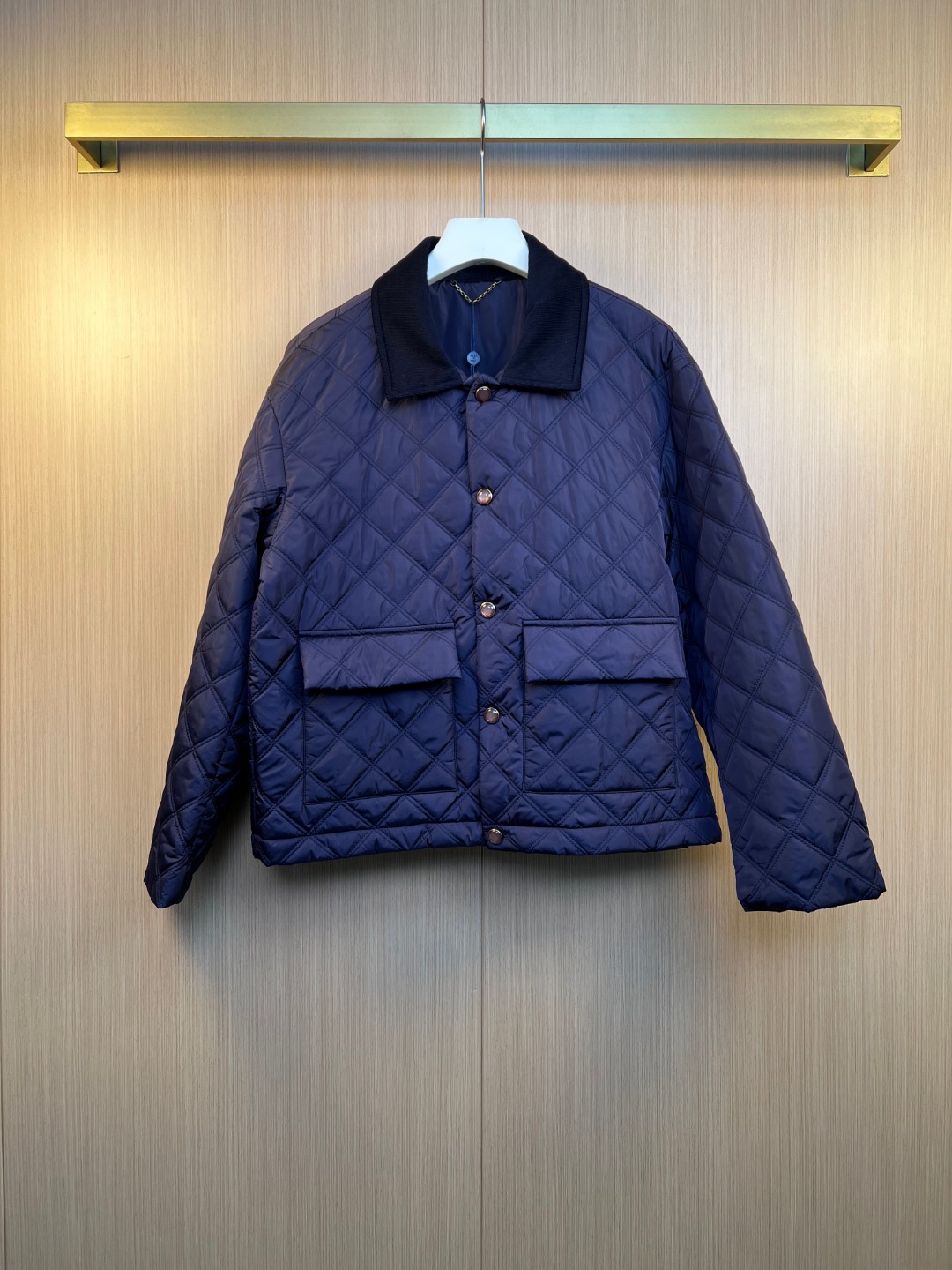Classic Louis Vuitton Quilted Jacket, Elegant and Warm Outerwear for Style