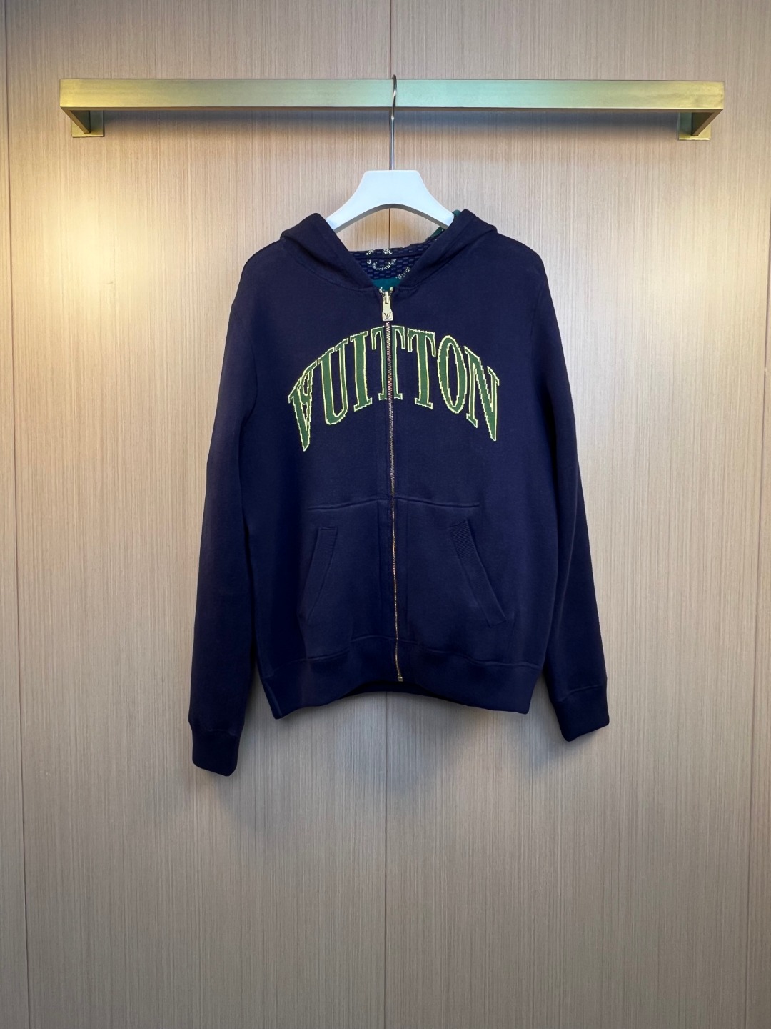 Louis Vuitton Monogram Jersey Zip-Up Hoodie, Green/Navy 7 o 1j7rtk3ah1k1j164r1rjqicn1tdh5