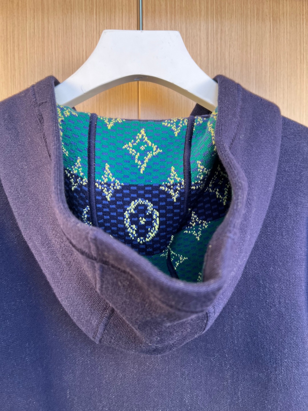 Louis Vuitton Monogram Jersey Zip-Up Hoodie, Green/Navy 10 o 1j7rtk3aj9cj1kmmvjemhaol8