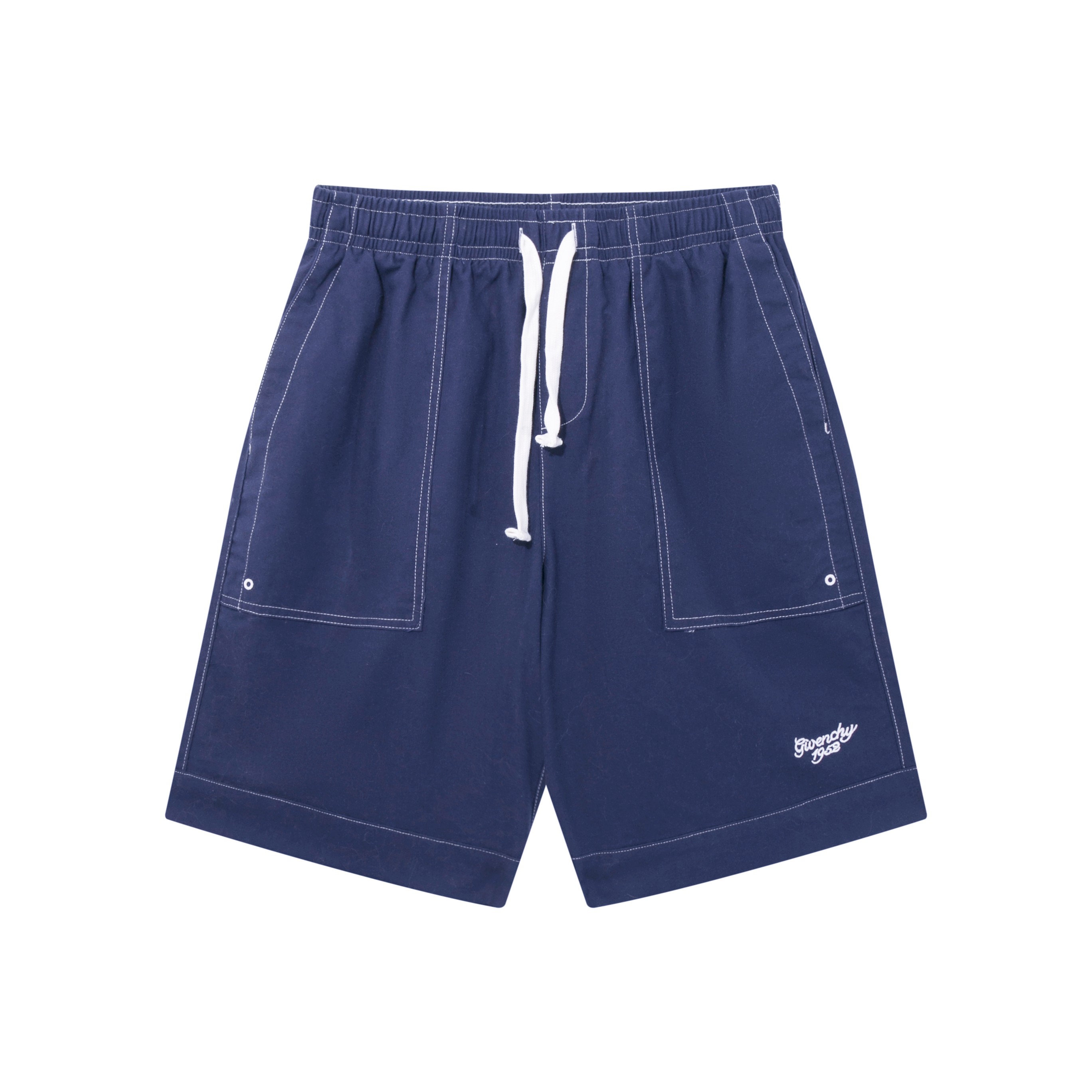 Nuevos pantalones cortos bordados de lino denim de Givench * GVC de alta calidad. Descripción del proceso: Tejido respi…