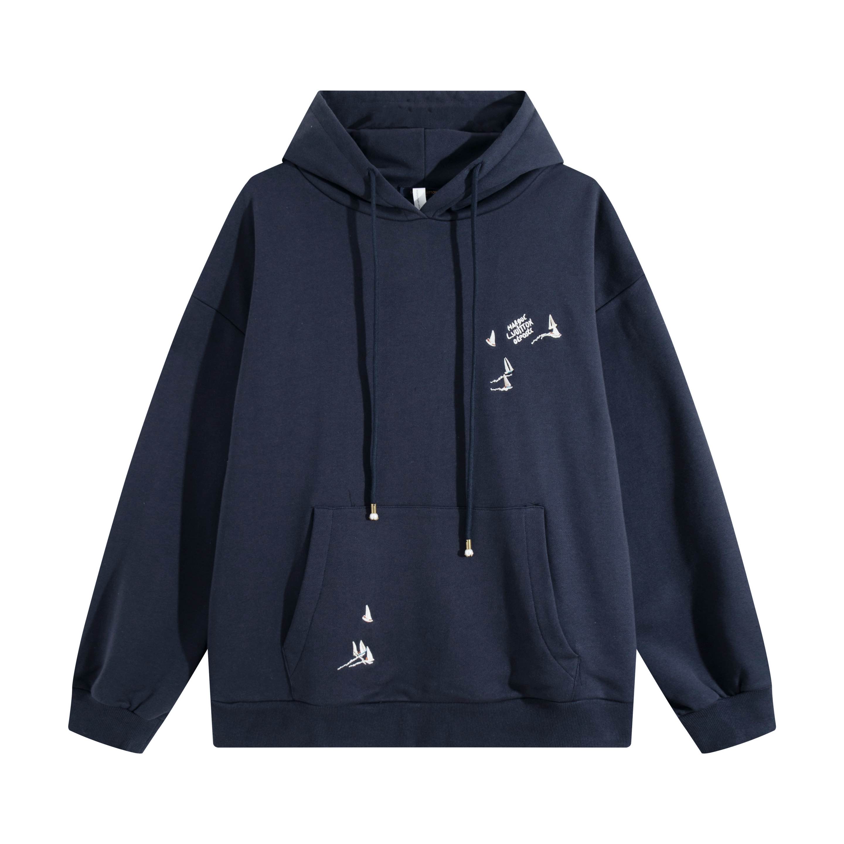 P170 1v 2025FW nueva sudadera con capucha informal bordada con letras de navegación para parejas, ¡la versión más alta!…
