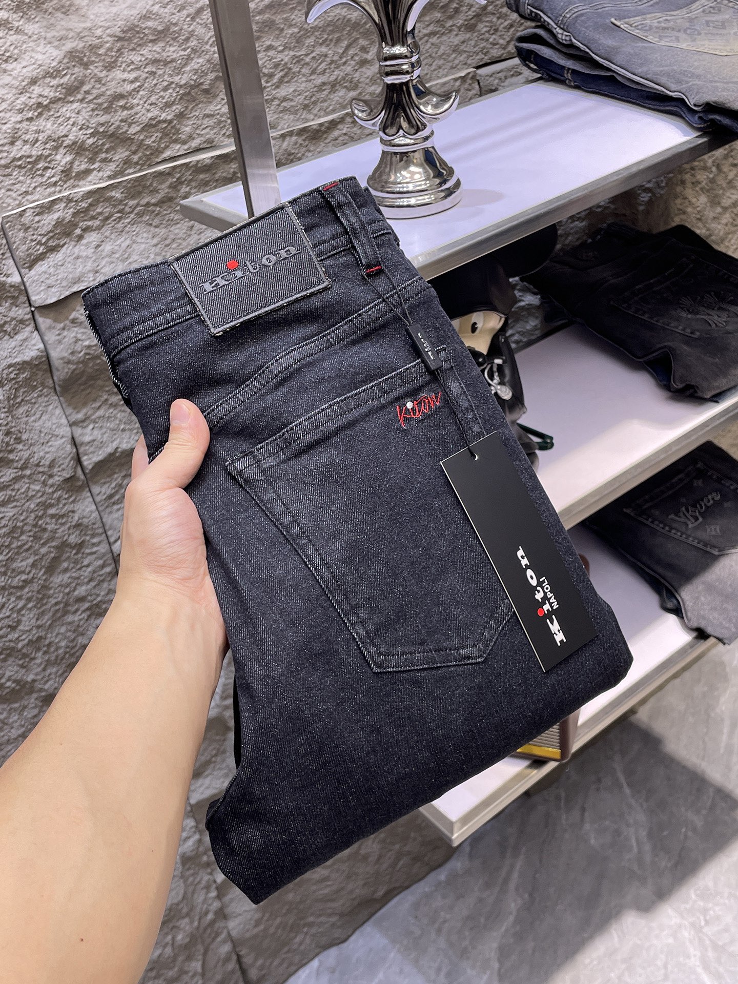 Designer Denim Jeans with Unique Logo Print and Premium Hardware, Sizes 30-38 9 i1744279700 7096 0