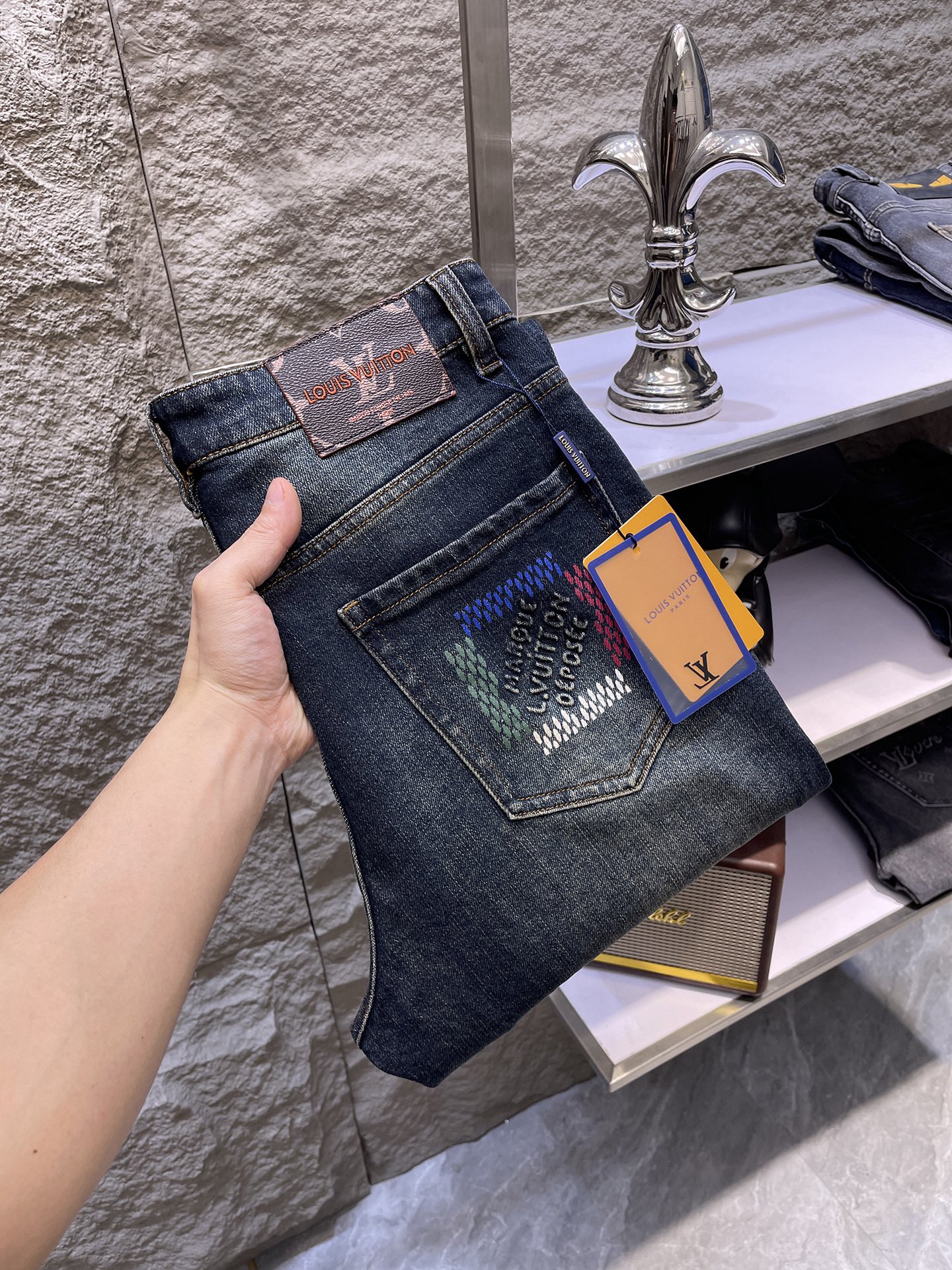 Designer Denim Jeans with Unique Print and Premium Hardware (Sizes 30-38) 9 i1745244833 9718 0