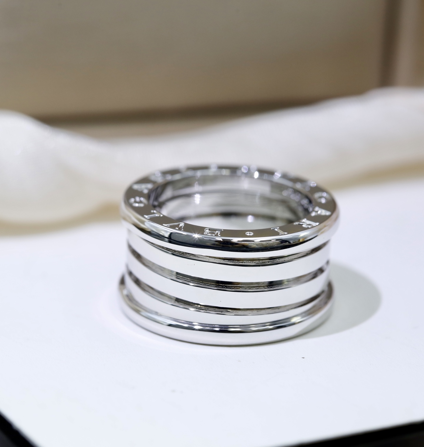 Bottega Veneta Bv宝家 弹簧三环戒指，B.zero系列