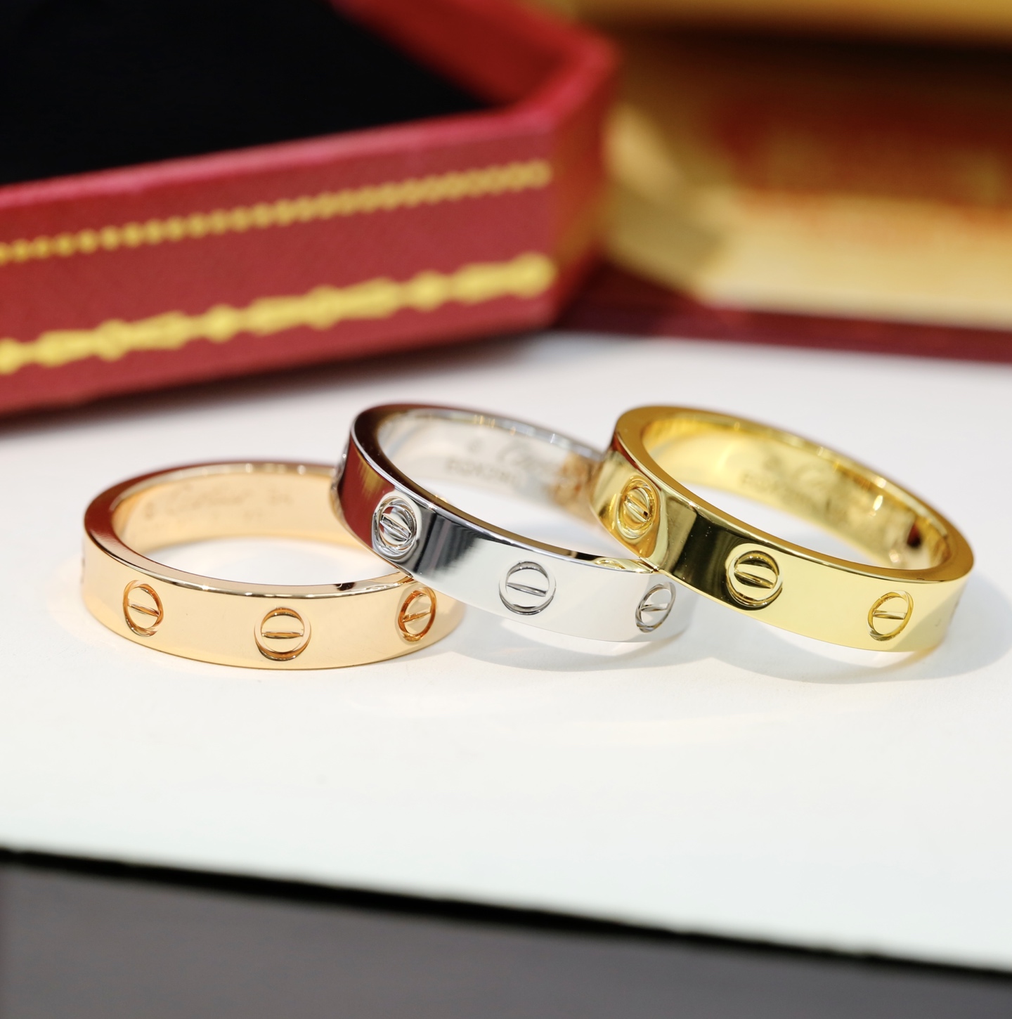 Cartier 升级版Cartier无钻窄版版戒指