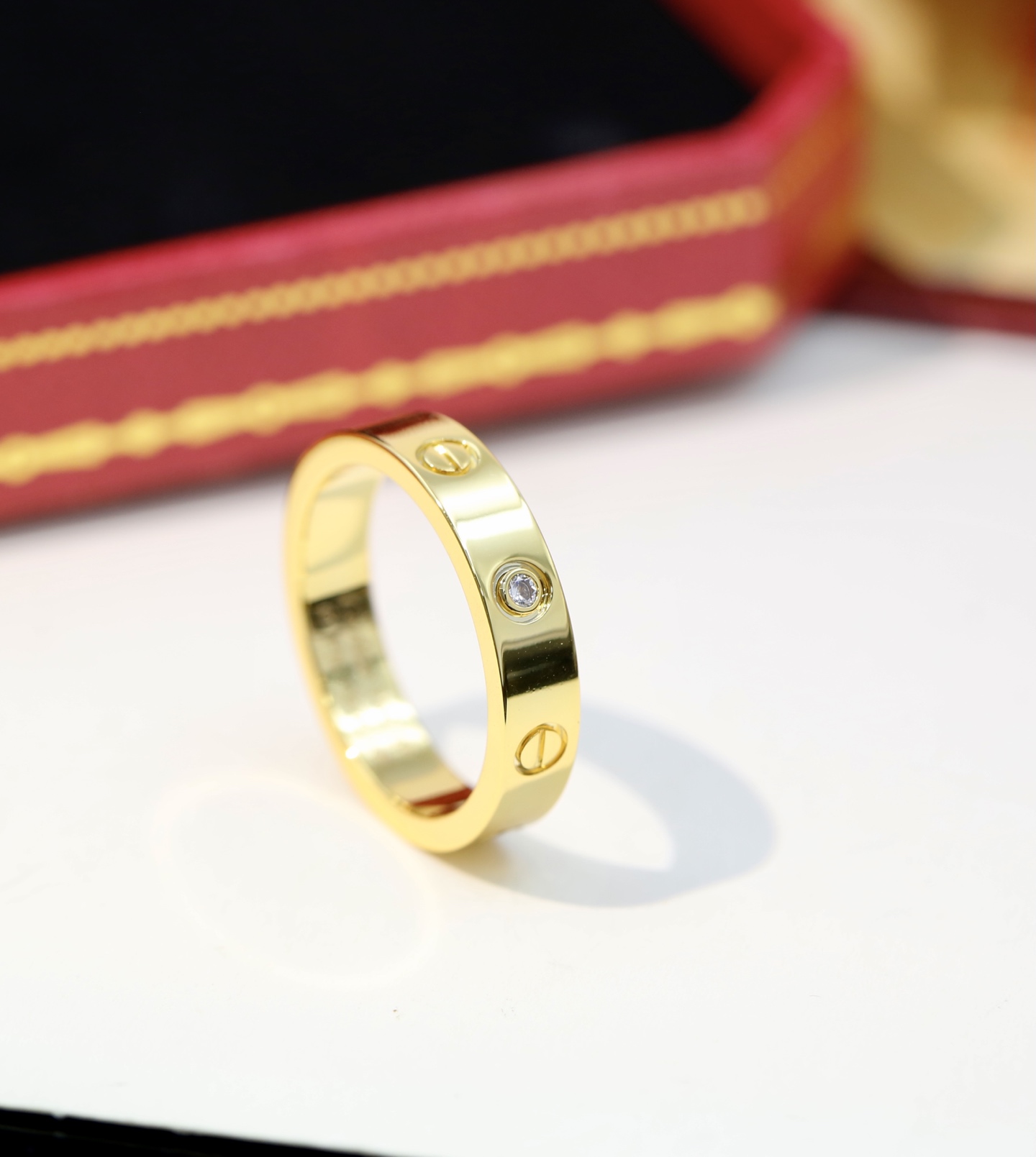 Cartier 升级版Cartier窄版单钻戒指