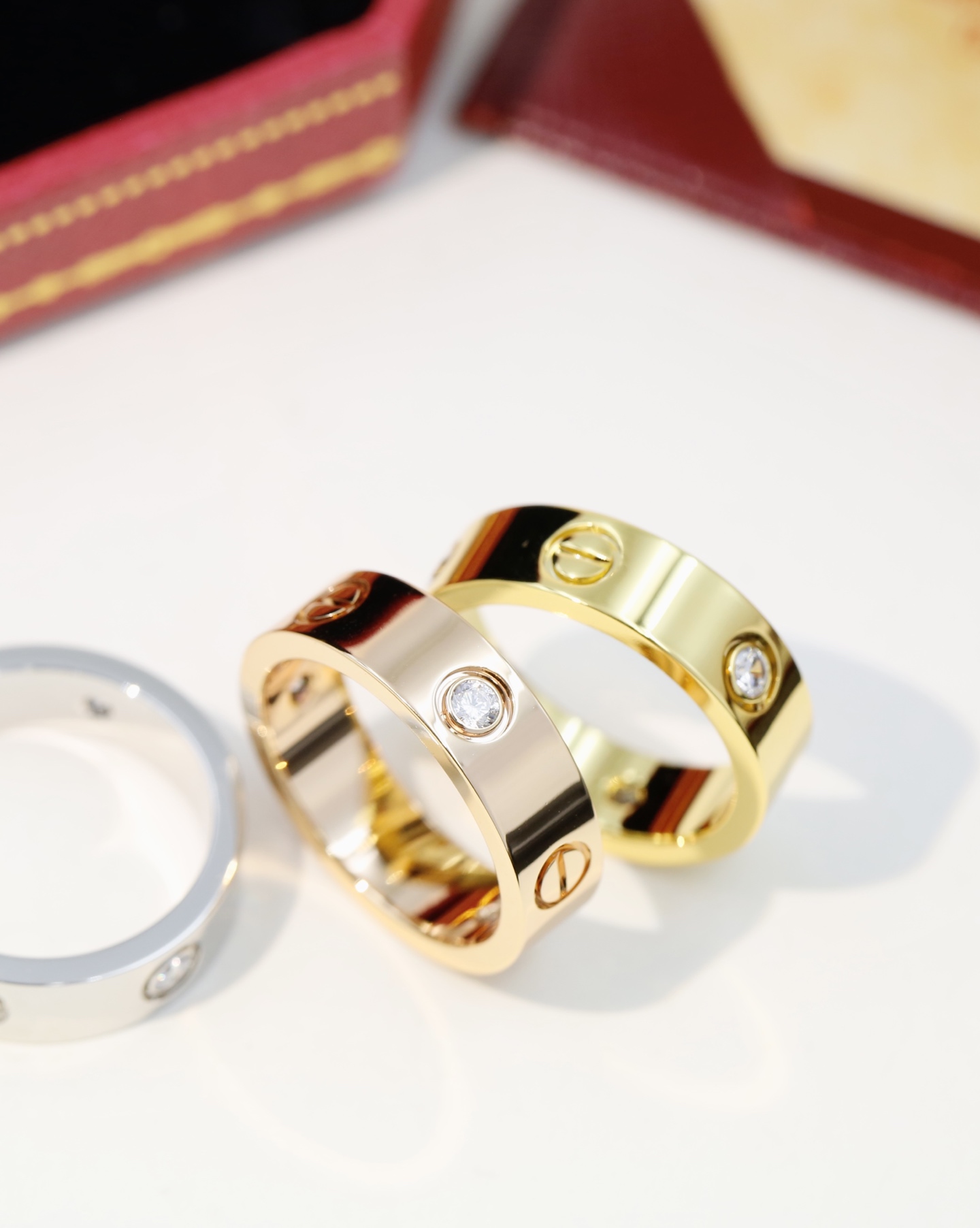 Cartier 升级版Cartier三钻宽版版戒指