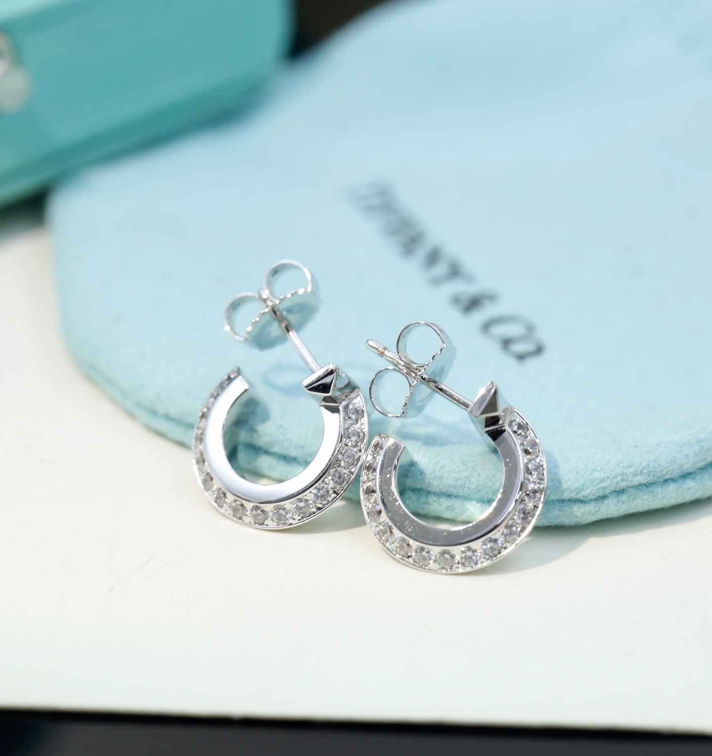 Tiffany & Co. Tiffany&Co｜T1 hoops earring钻石耳钉