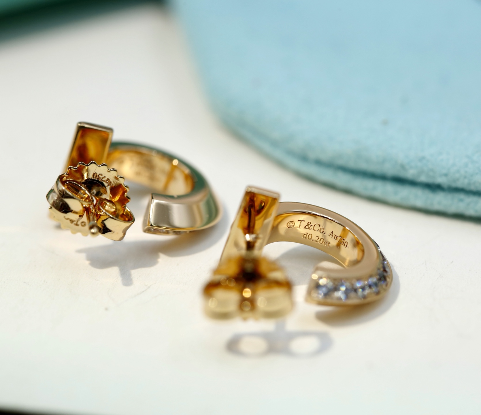 Tiffany & Co. Tiffany&Co｜T1 hoops earring钻石耳钉