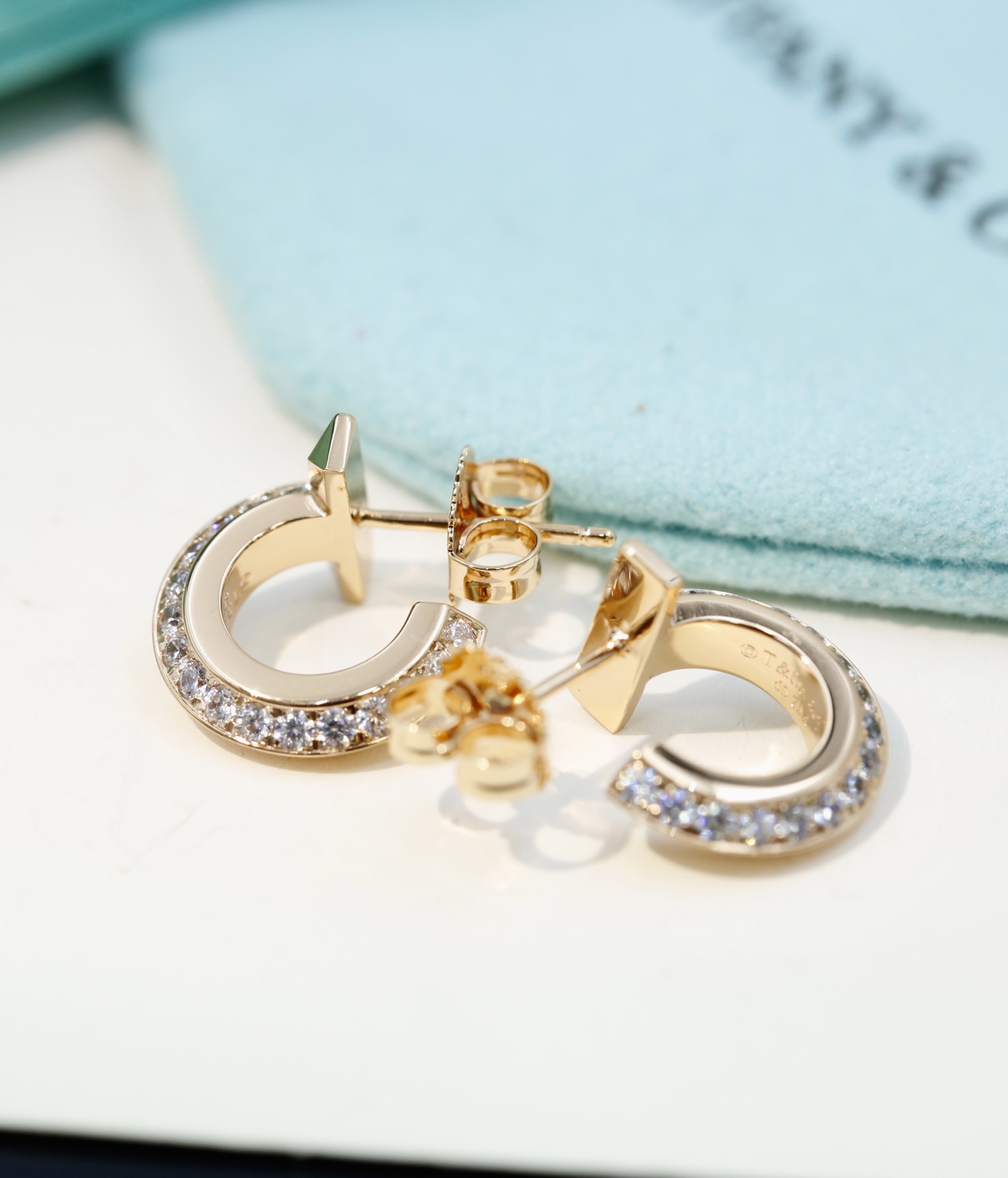 Tiffany & Co. Tiffany&Co｜T1 hoops earring钻石耳钉