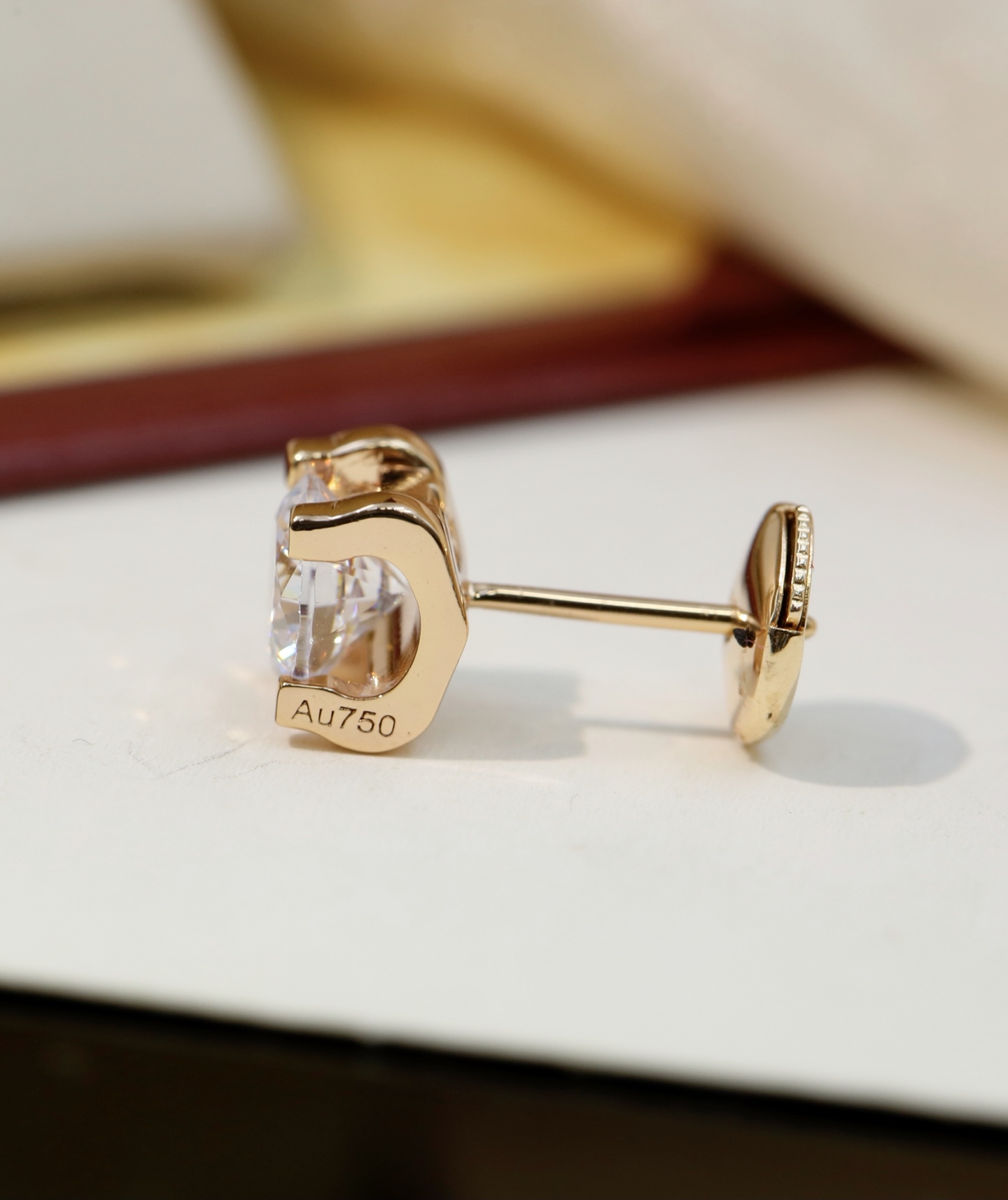 Cartier Cartier牛头钻石耳钉一克拉