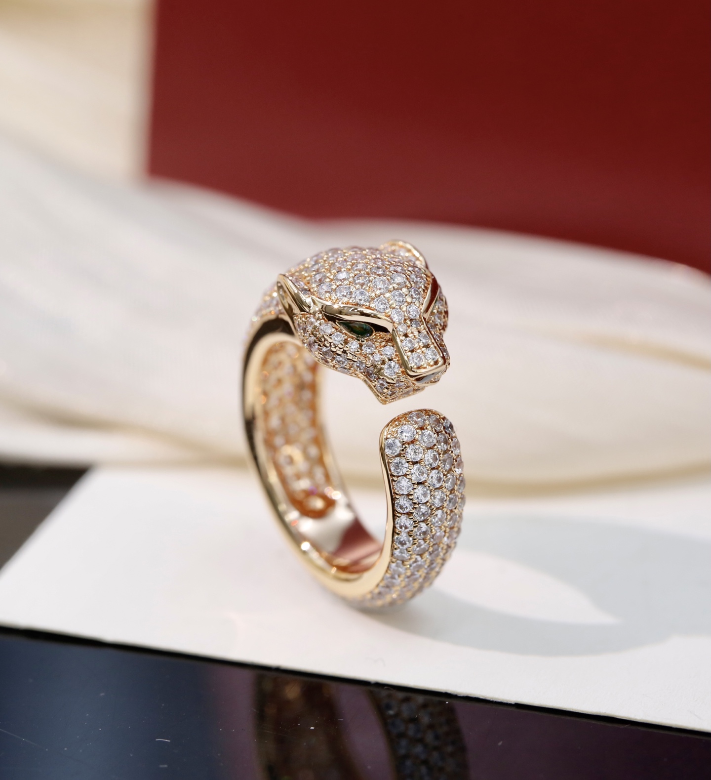 Cartier 卡地亚豹子戒指