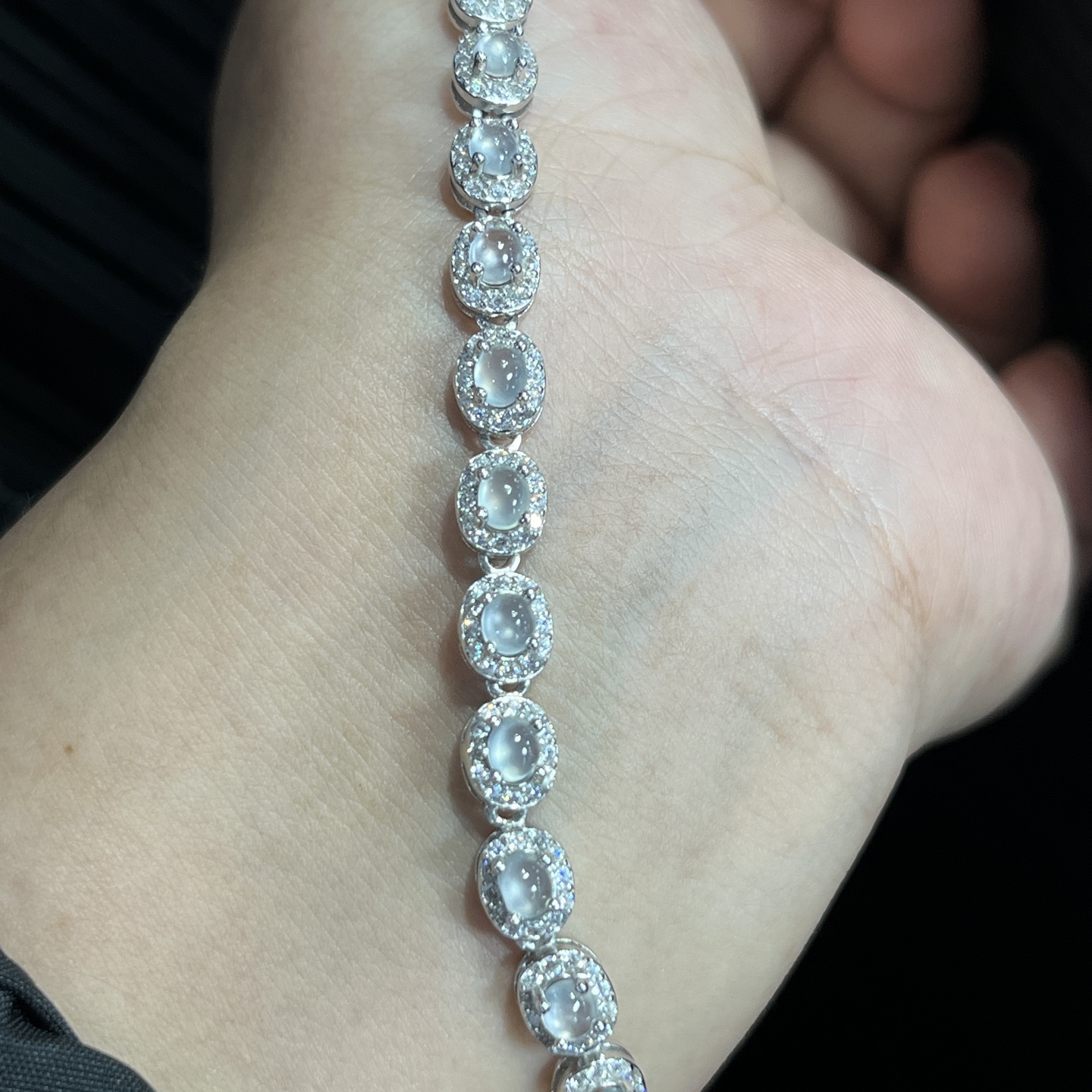 Myanmar Jade Silver-Plated Bracelet 4