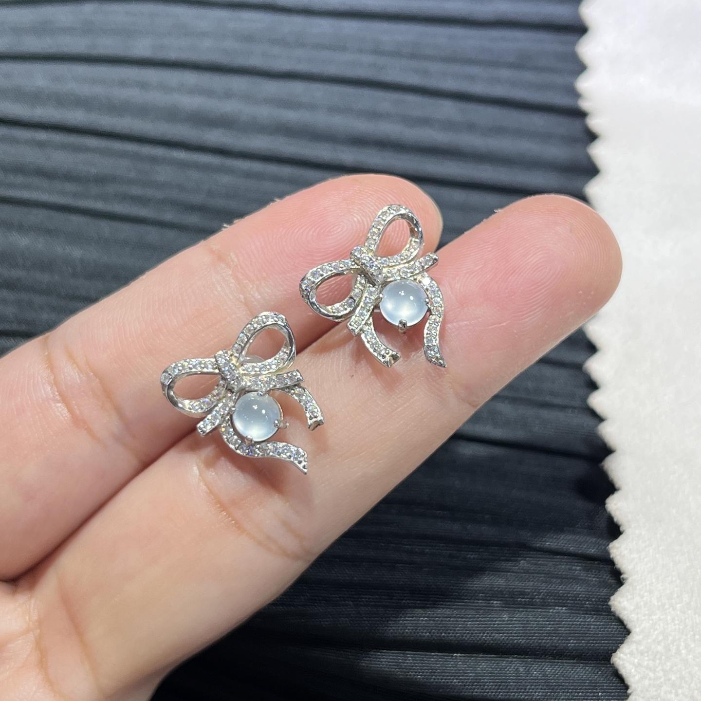 Myanmar Jade Silver-Plated Elegant Earrings