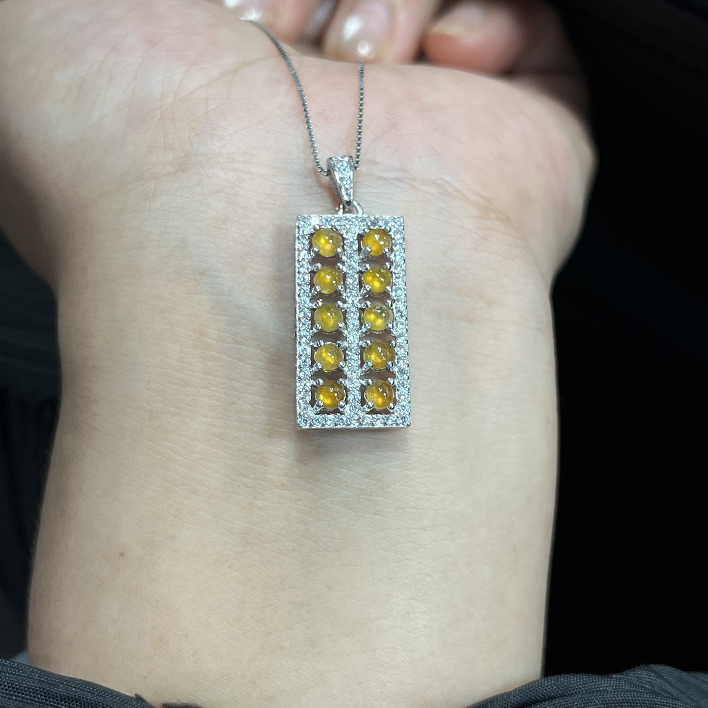 Myanmar Jade Silver-Plated Exquisite Pendant