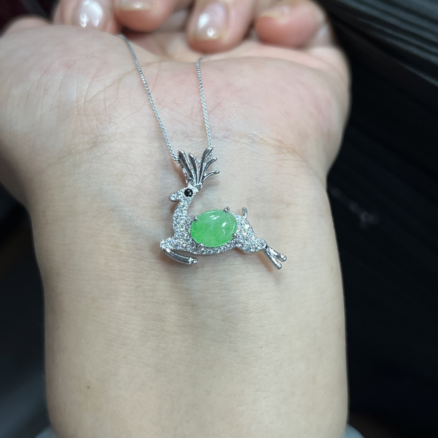 Myanmar Jade Silver-Plated Exquisite Pendant