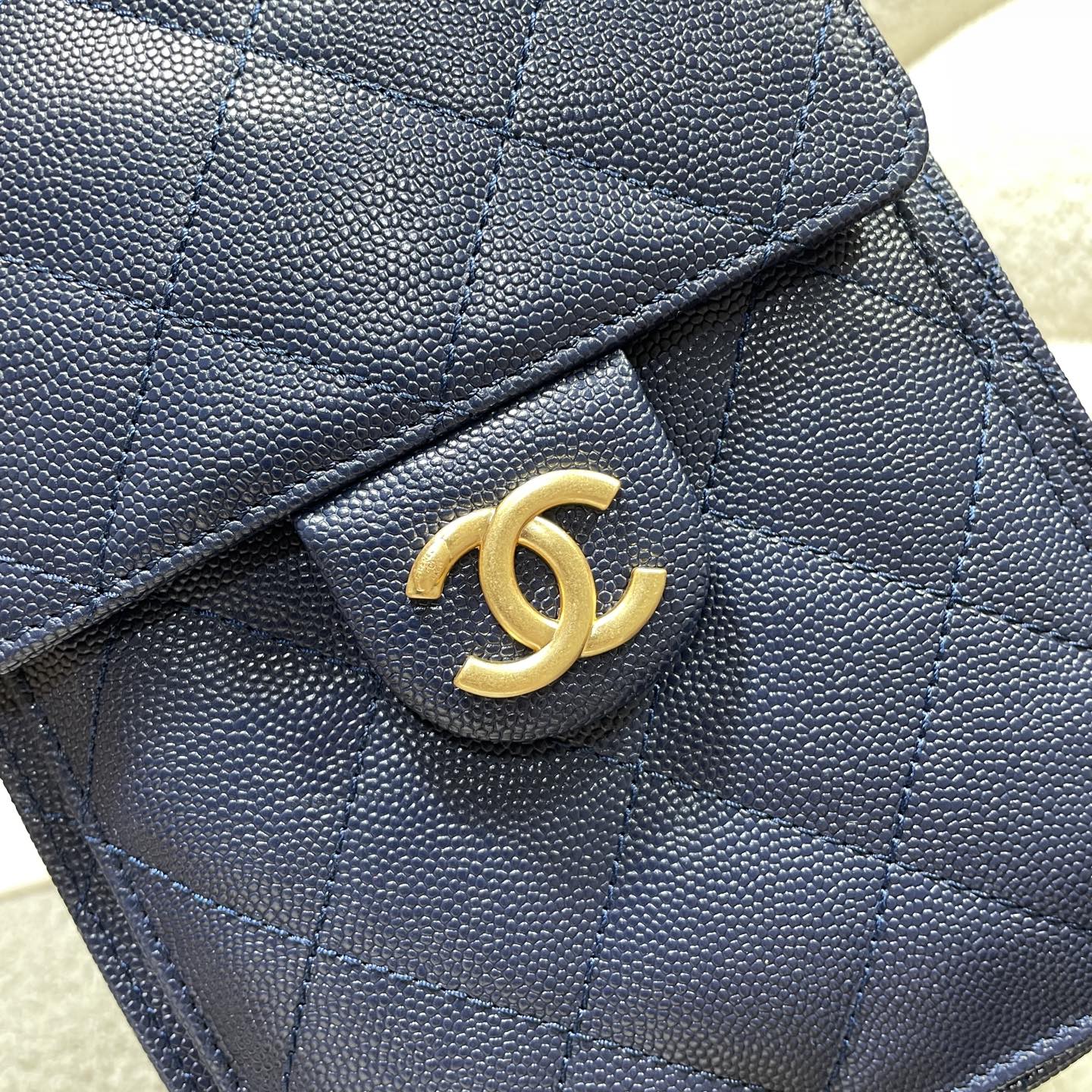 Chanel 25c Spring Show Shopping Bag with Sand-Skin Material, Multiple Pockets - 图片 6