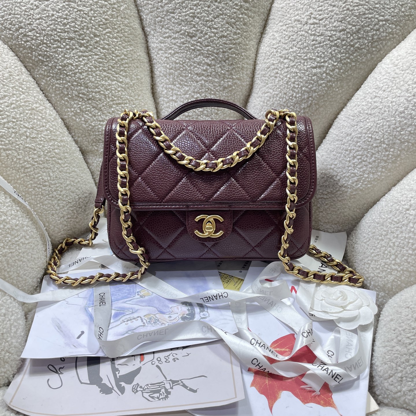 Chanel AS5347 Model: Original Quality, Radiant Style, Imported Materials, Original Hardware, 25x17x7 cm. - 图片 1
