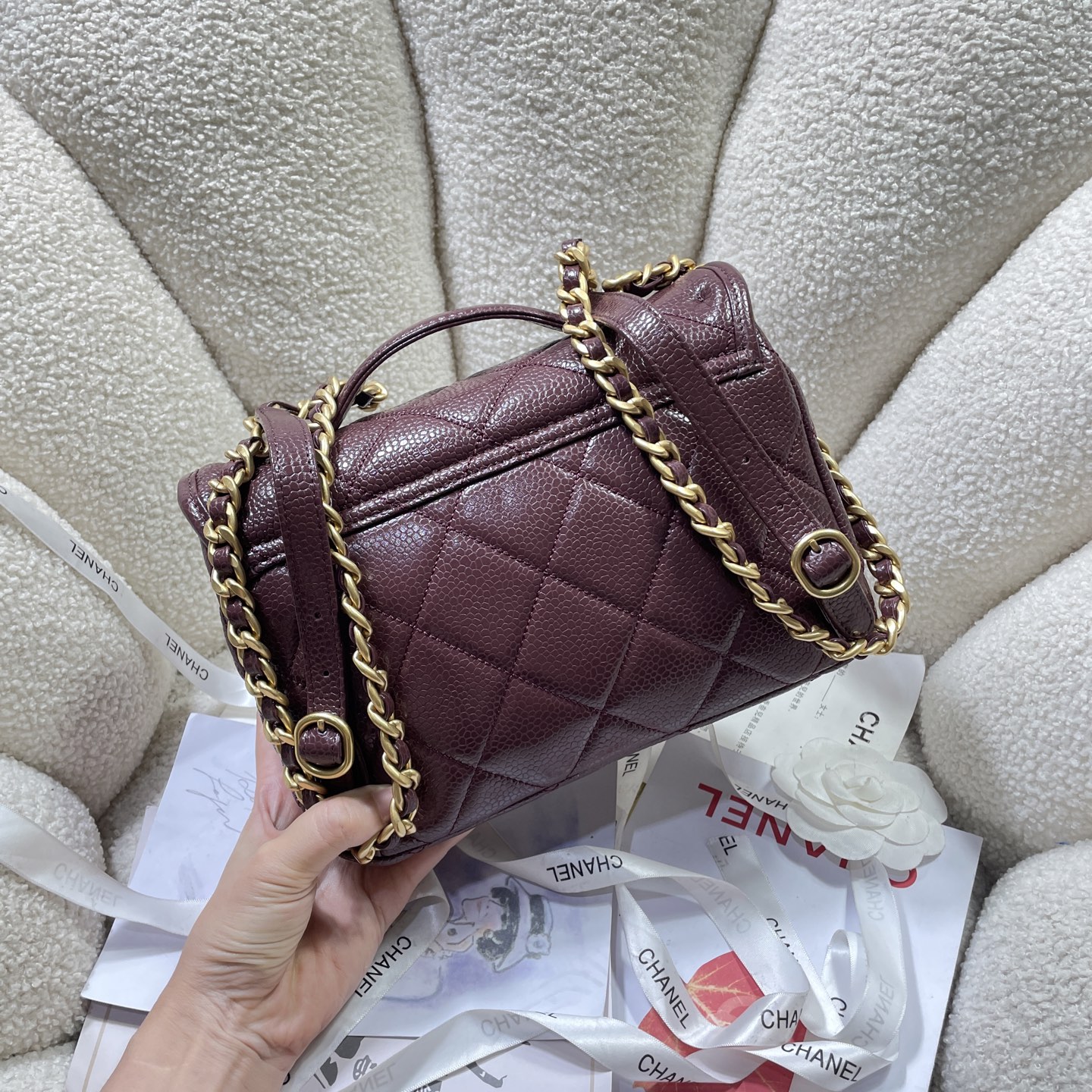 Chanel AS5347 Model: Original Quality, Radiant Style, Imported Materials, Original Hardware, 25x17x7 cm. - 图片 4