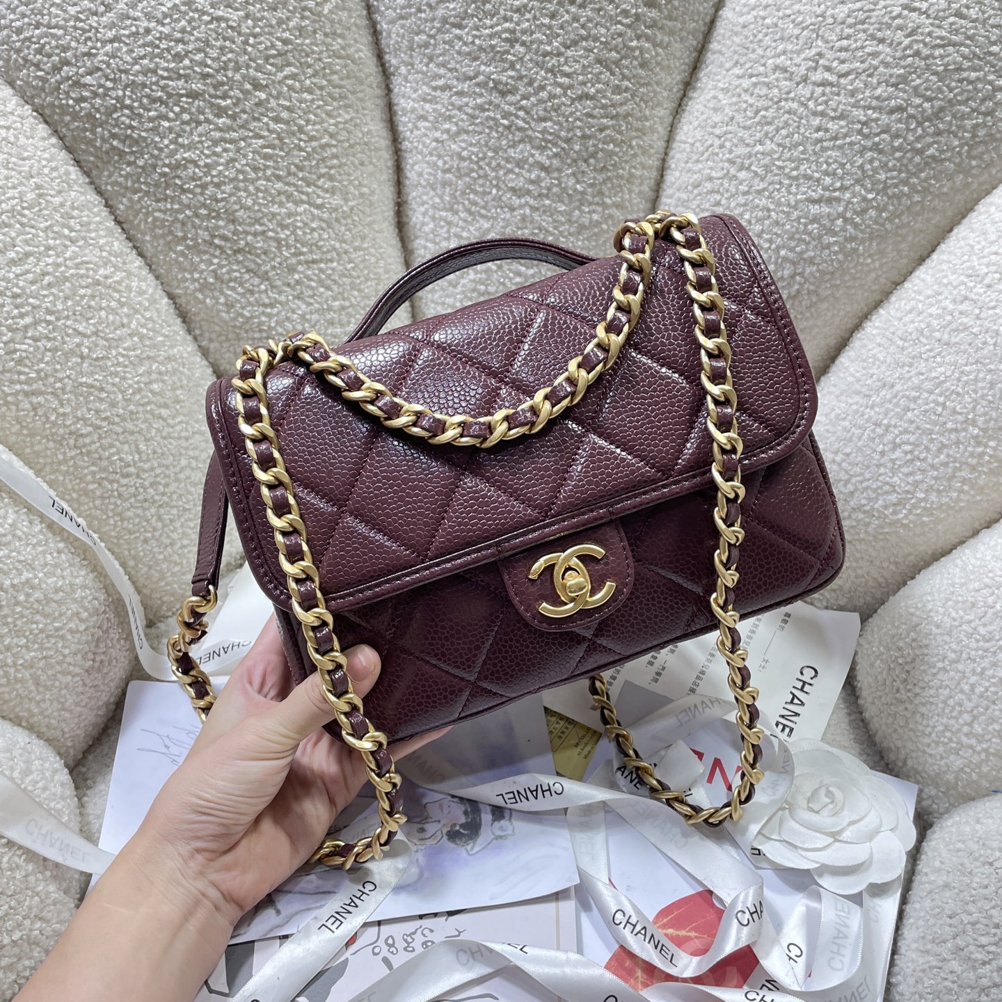 Chanel AS5347 Model: Original Quality, Radiant Style, Imported Materials, Original Hardware, 25x17x7 cm. - 图片 2