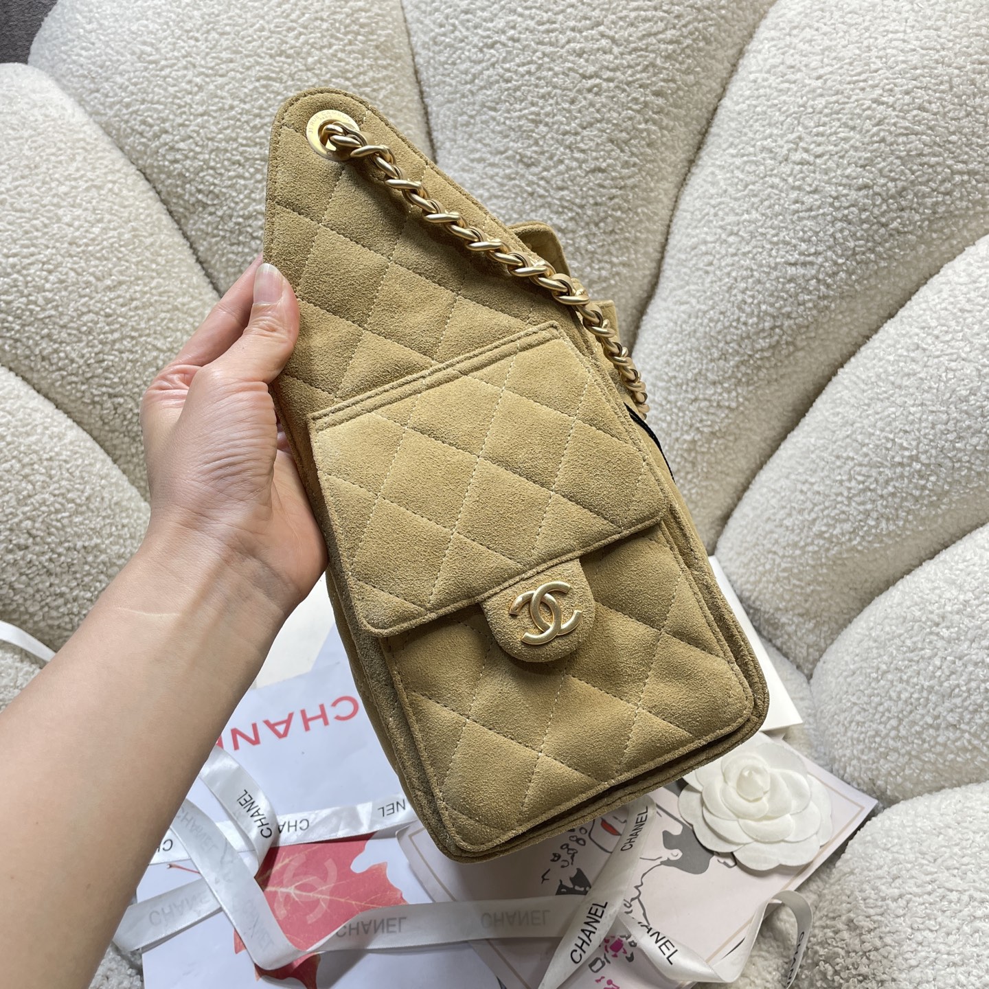 Chanel Style Leather Tote Bag Lookbook Reference image 2