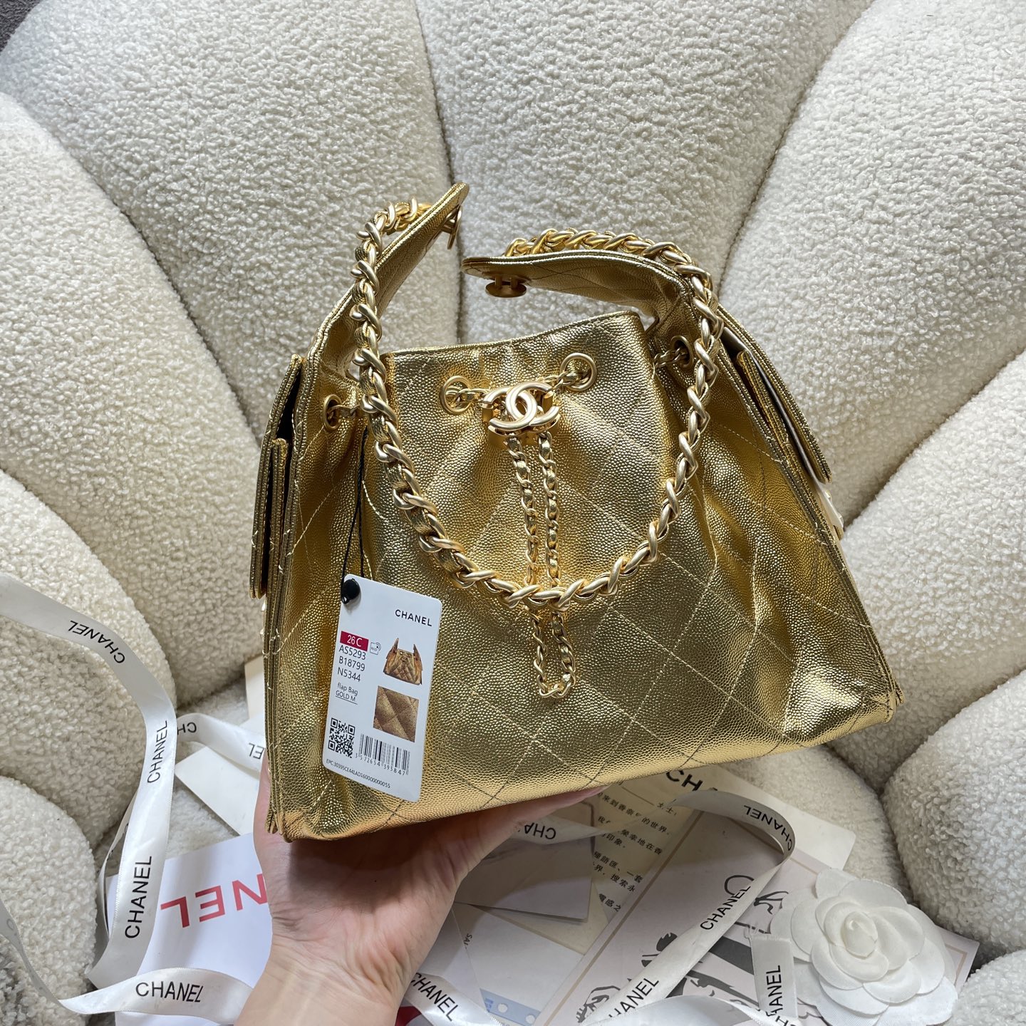 Chanel Style Leather Tote Bag Lookbook Reference image 2