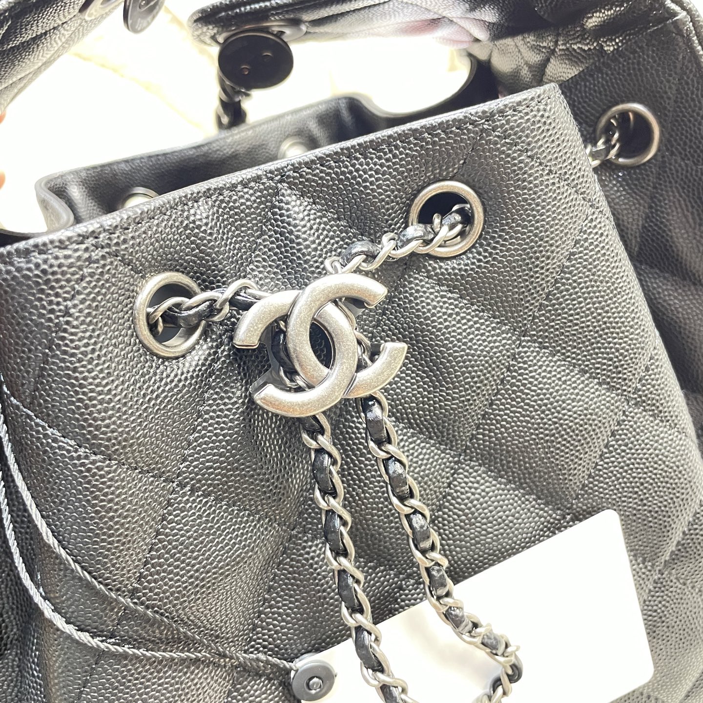 Chanel Style Leather Tote Bag style reference detail image 5 from source 785893