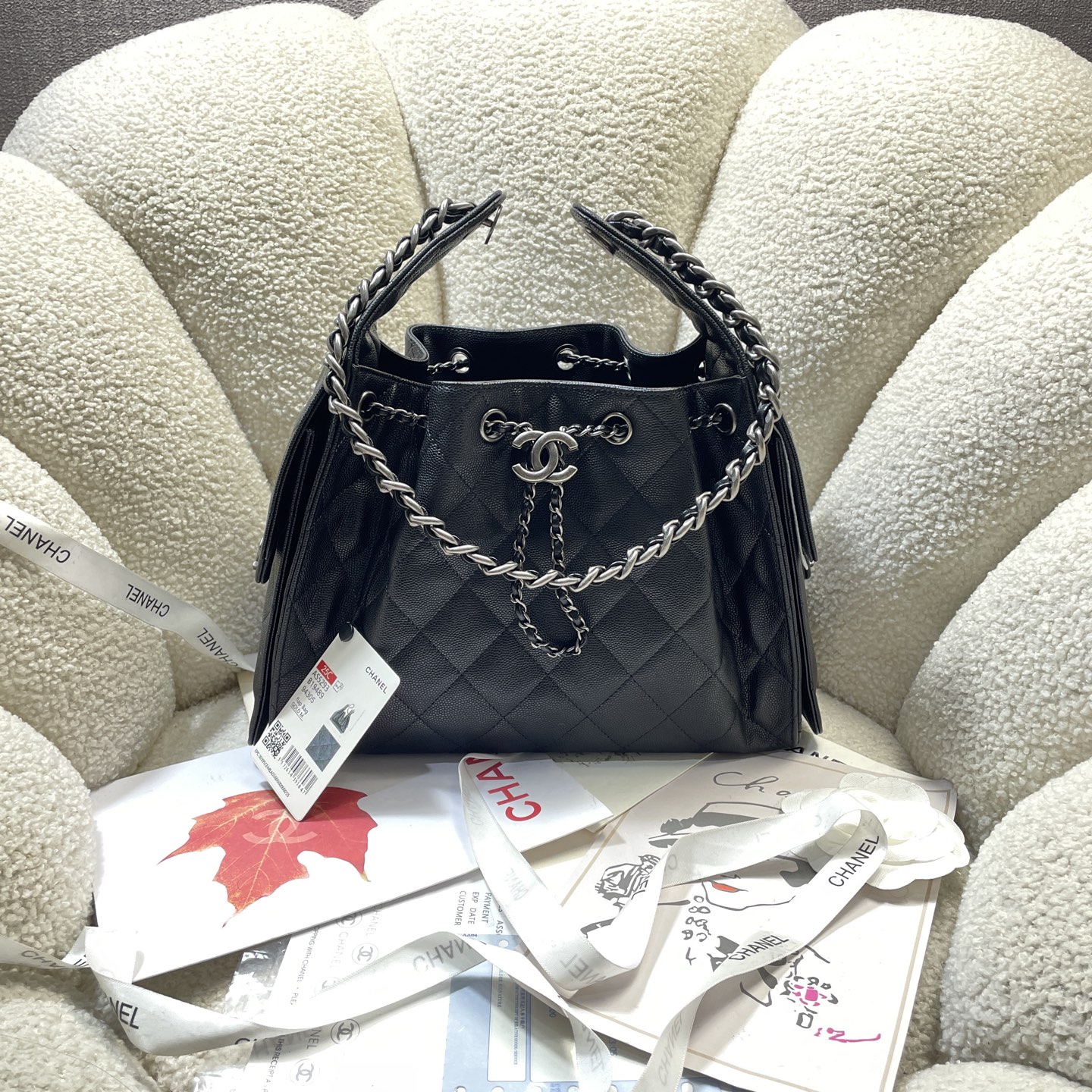 Chanel Style Leather Tote Bag Lookbook Reference image 1