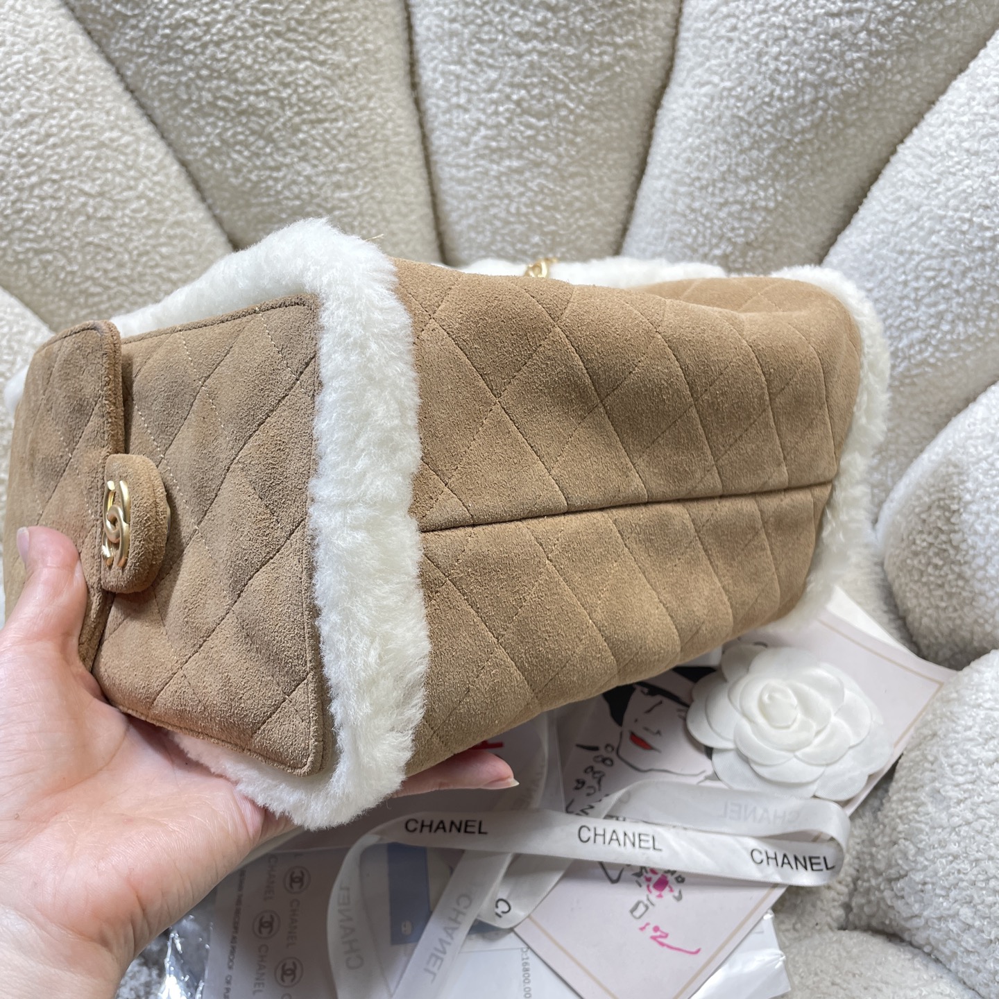 Chanel Style Leather Tote Bag style reference detail image 3 from source 785914