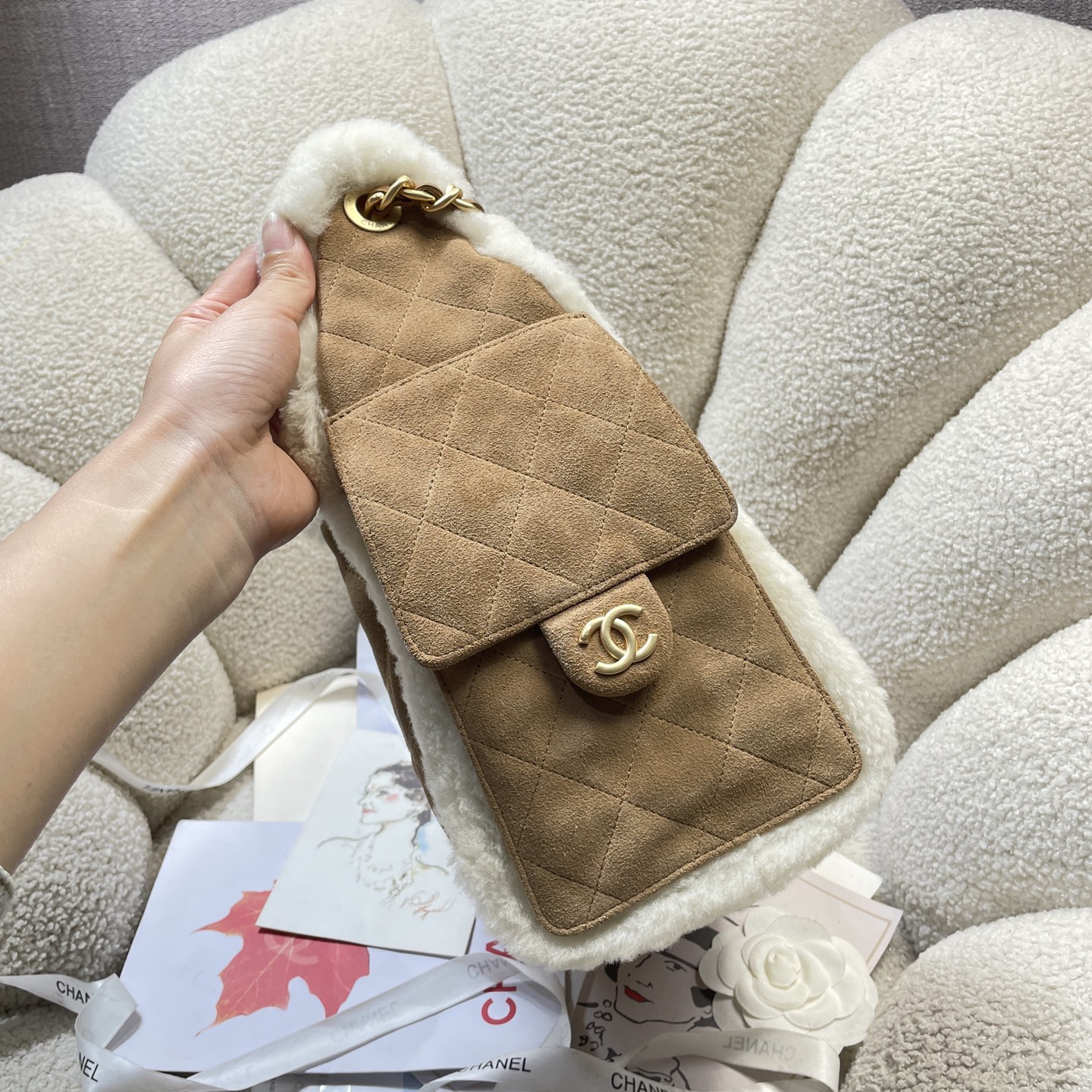 Chanel Style Leather Tote Bag Lookbook Reference image 2