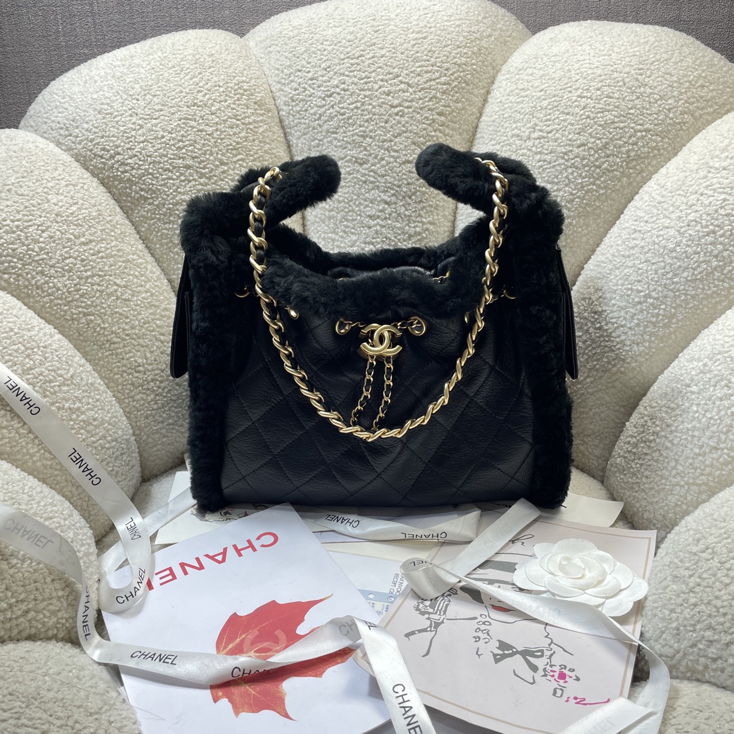 Chanel Style Leather Tote Bag Lookbook Reference image 1