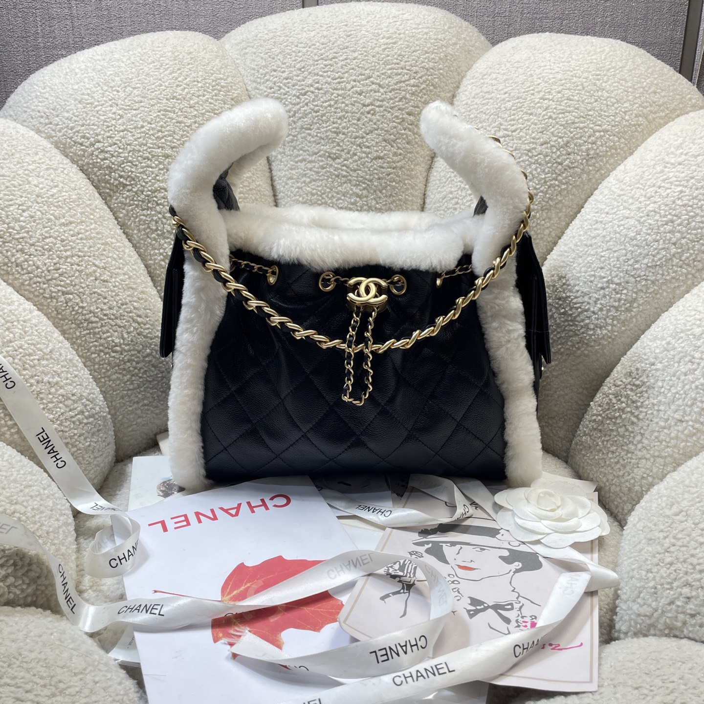 Chanel Style Leather Tote Bag Lookbook Reference image 1