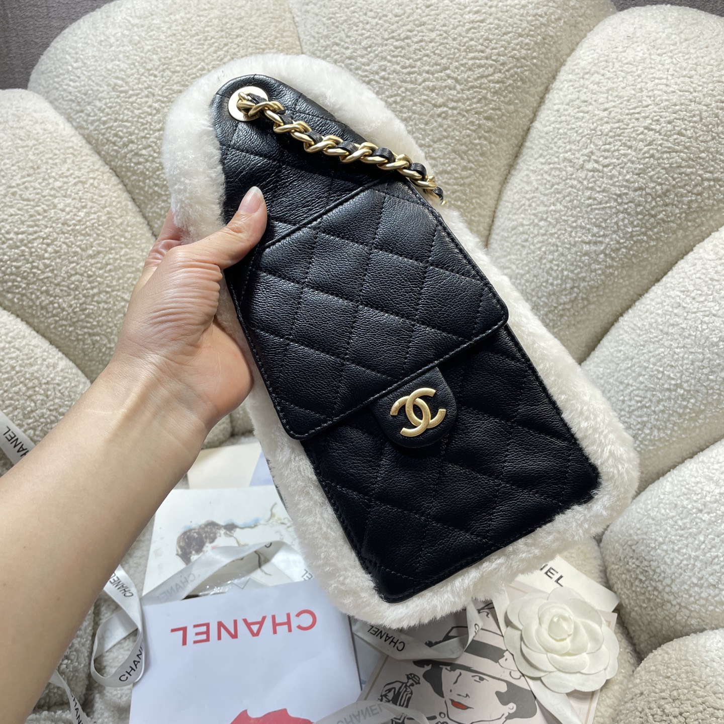 Chanel Style Leather Tote Bag style reference detail image 3 from source 785899
