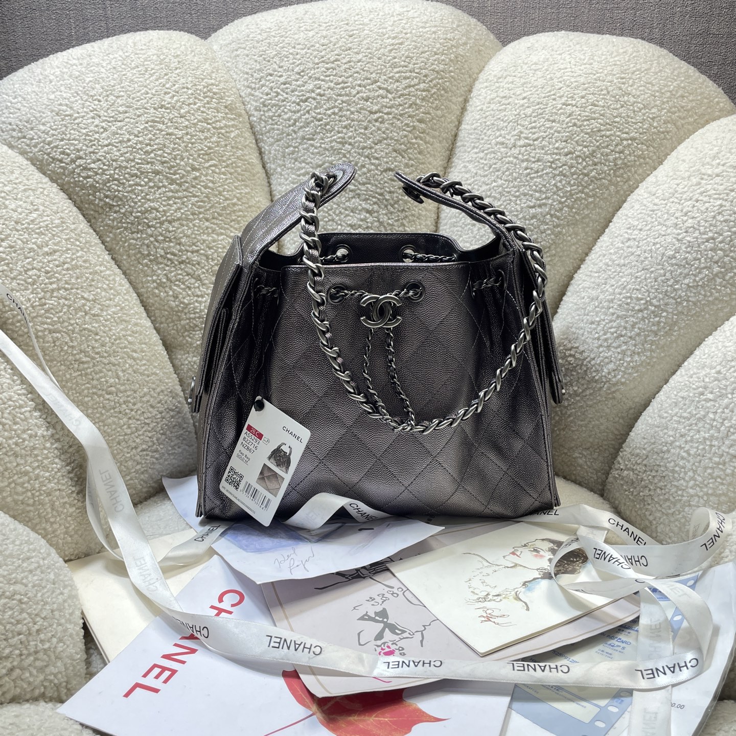 Chanel Style Leather Tote Bag Lookbook Reference image 1