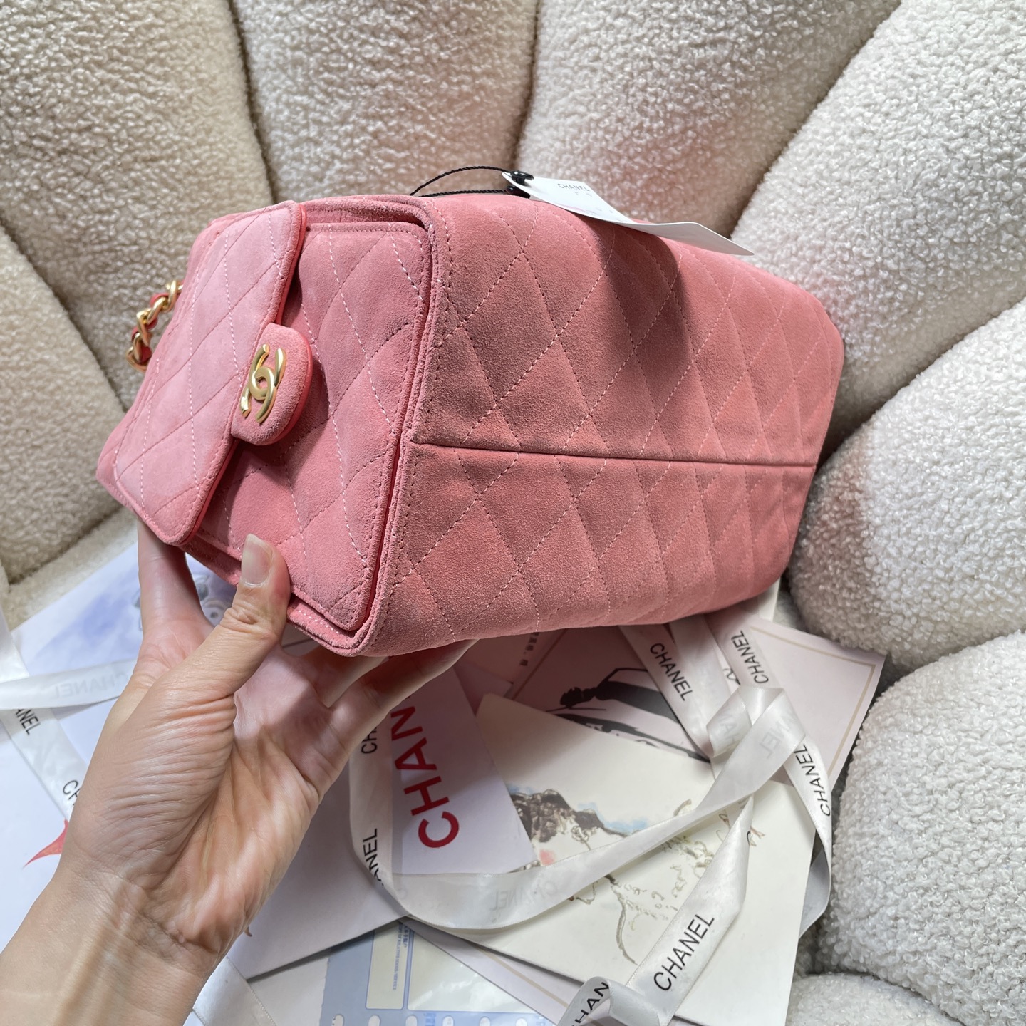 Chanel Style Leather Tote Bag style reference detail image 3 from source 785898