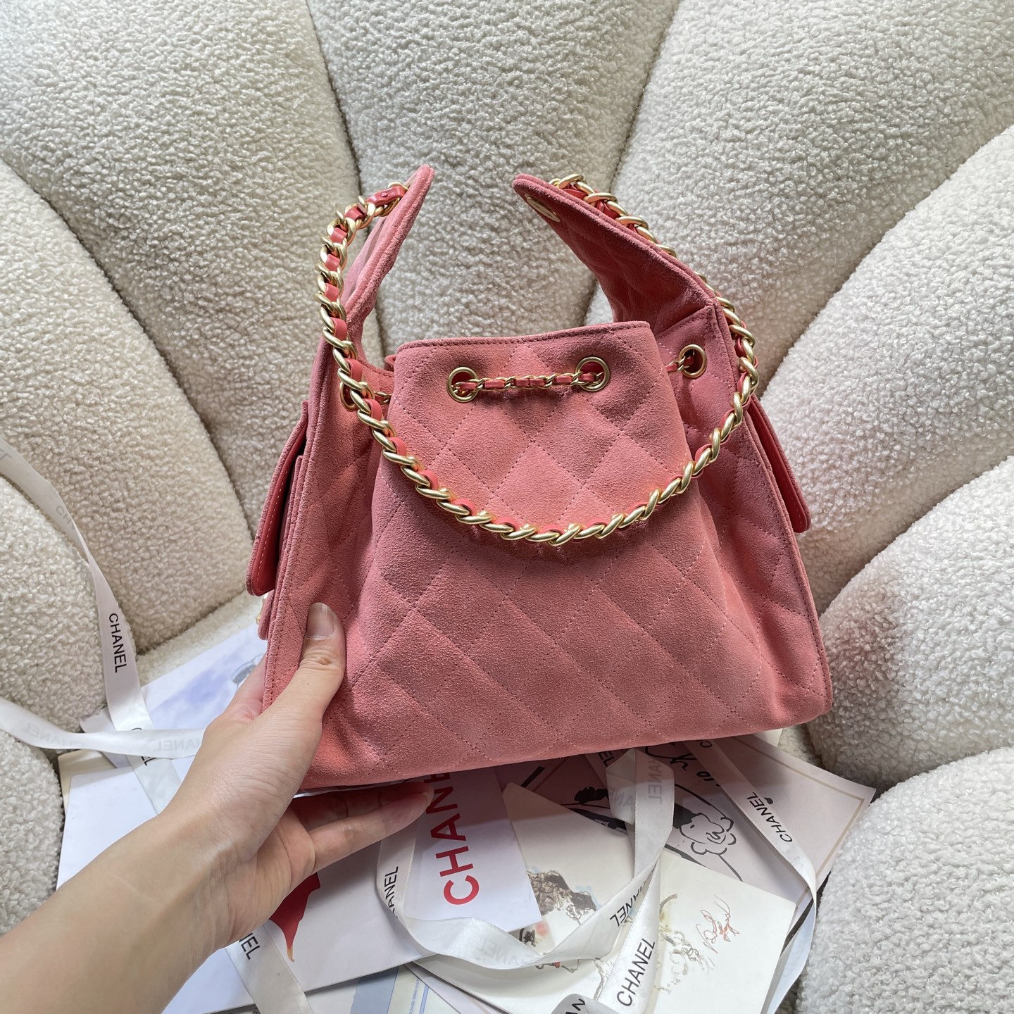 Chanel Style Leather Tote Bag style reference detail image 4 from source 785898