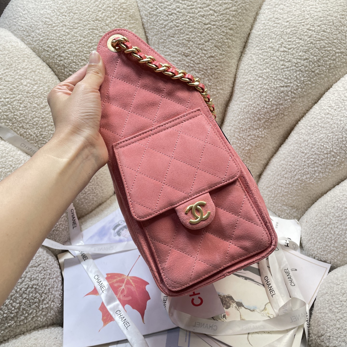 Chanel Style Leather Tote Bag Lookbook Reference image 2