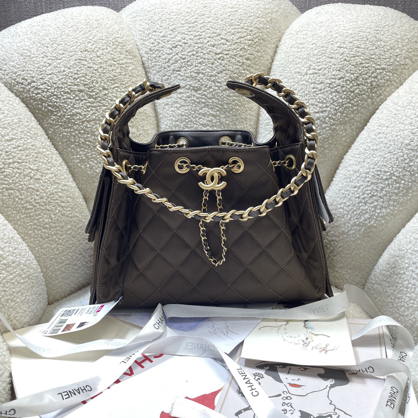 Chanel Style Leather Tote Bag Lookbook Reference image 1