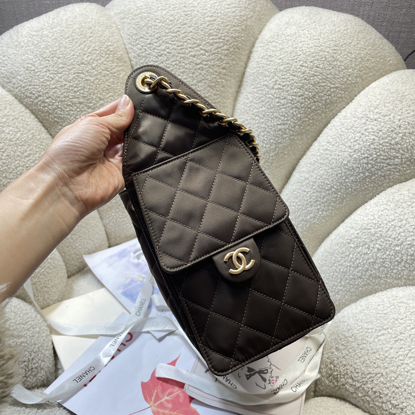 Chanel Style Leather Tote Bag Lookbook Reference image 2