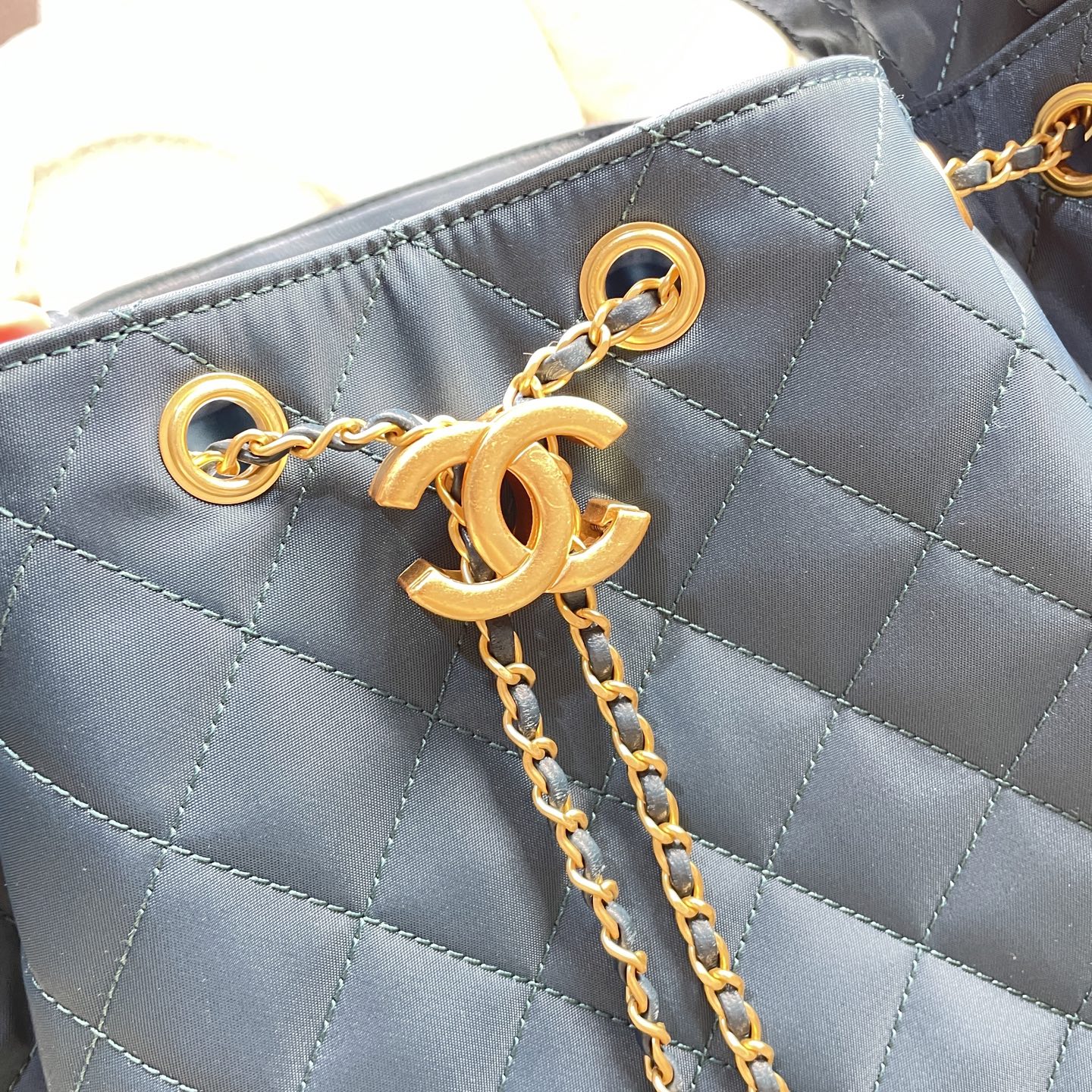 Chanel Style Leather Tote Bag style reference detail image 6 from source 785904