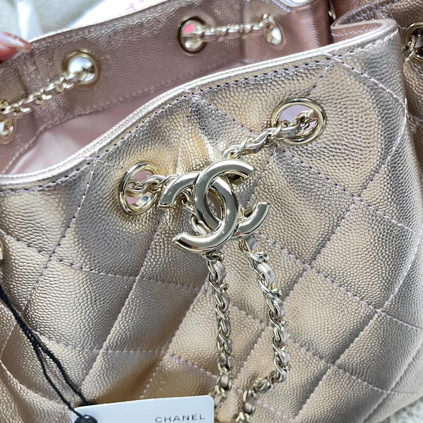 Chanel Style Leather Tote Bag Bags Tote Bag detail image 6 from source 765838