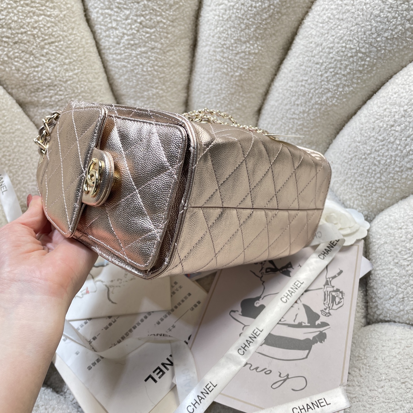 Chanel Style Black Leather Bag Bags Bag detail image 4 from source 765839