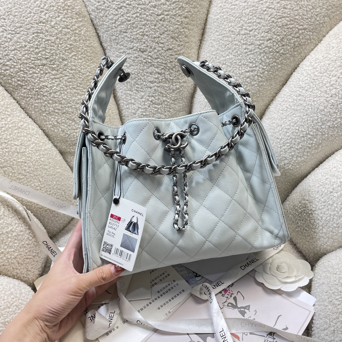 Chanel Style Leather Tote Bag Lookbook Reference image 2