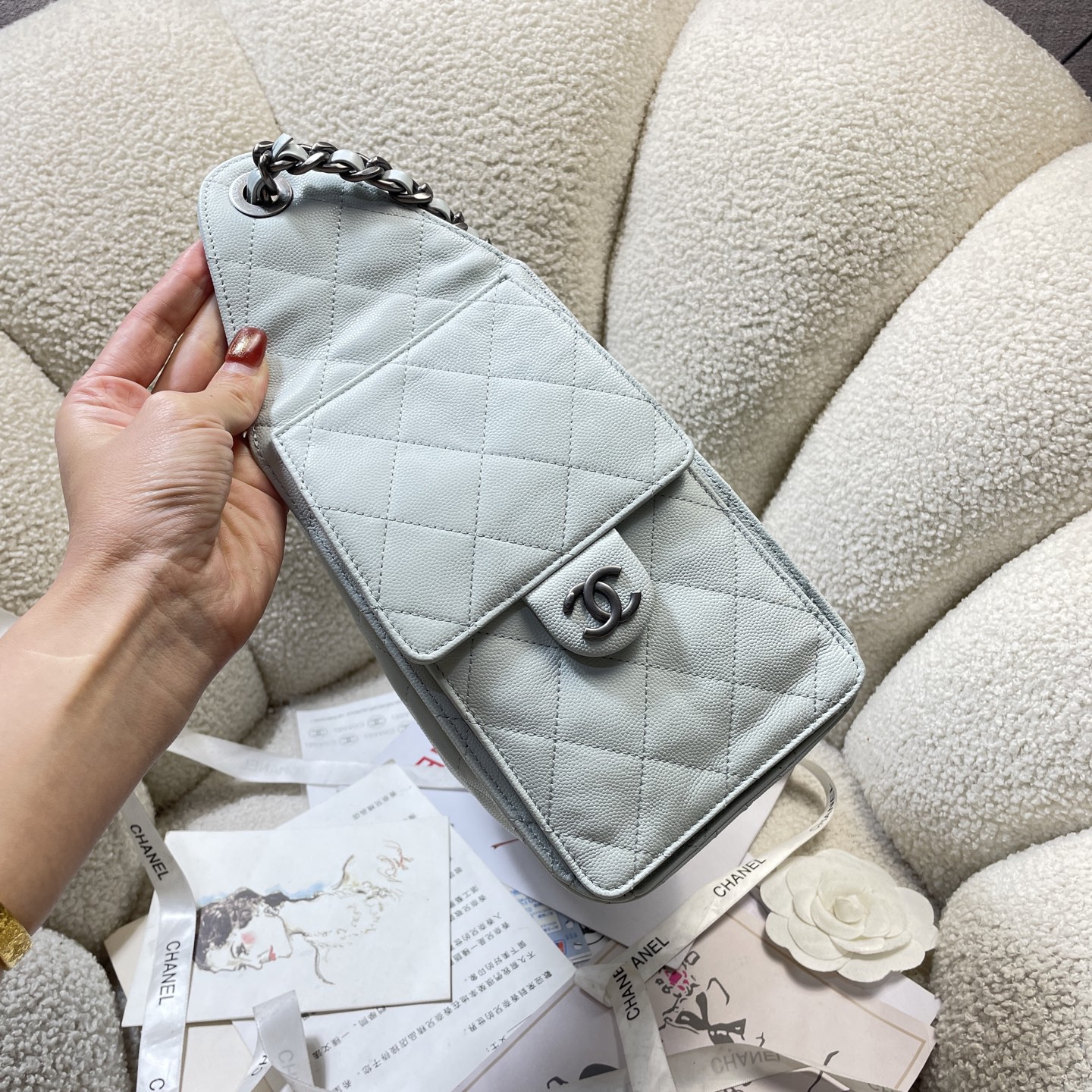 Chanel Style Leather Tote Bag Bags Tote Bag detail image 3 from source 765840