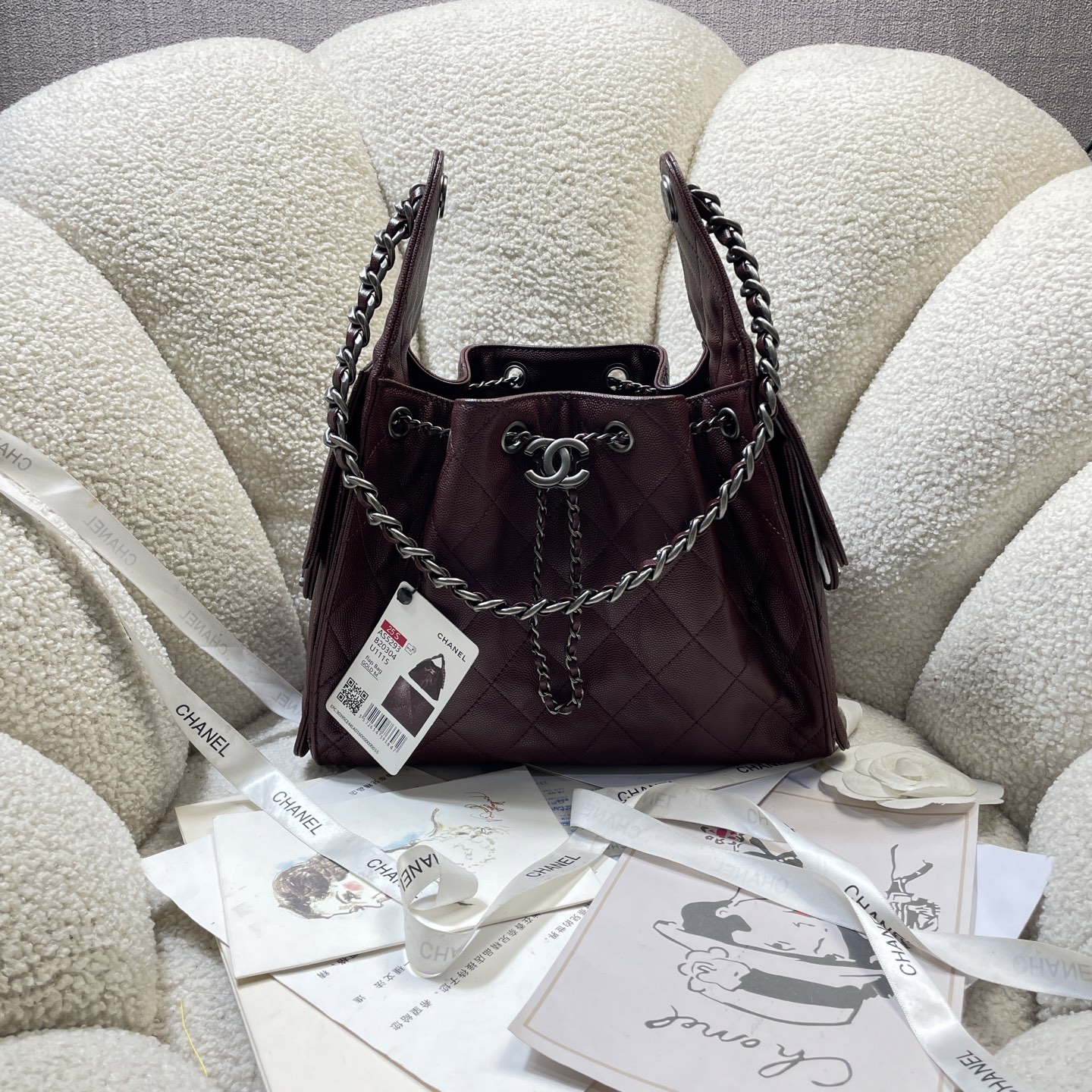 Chanel Style Leather Tote Bag Lookbook Reference image 1