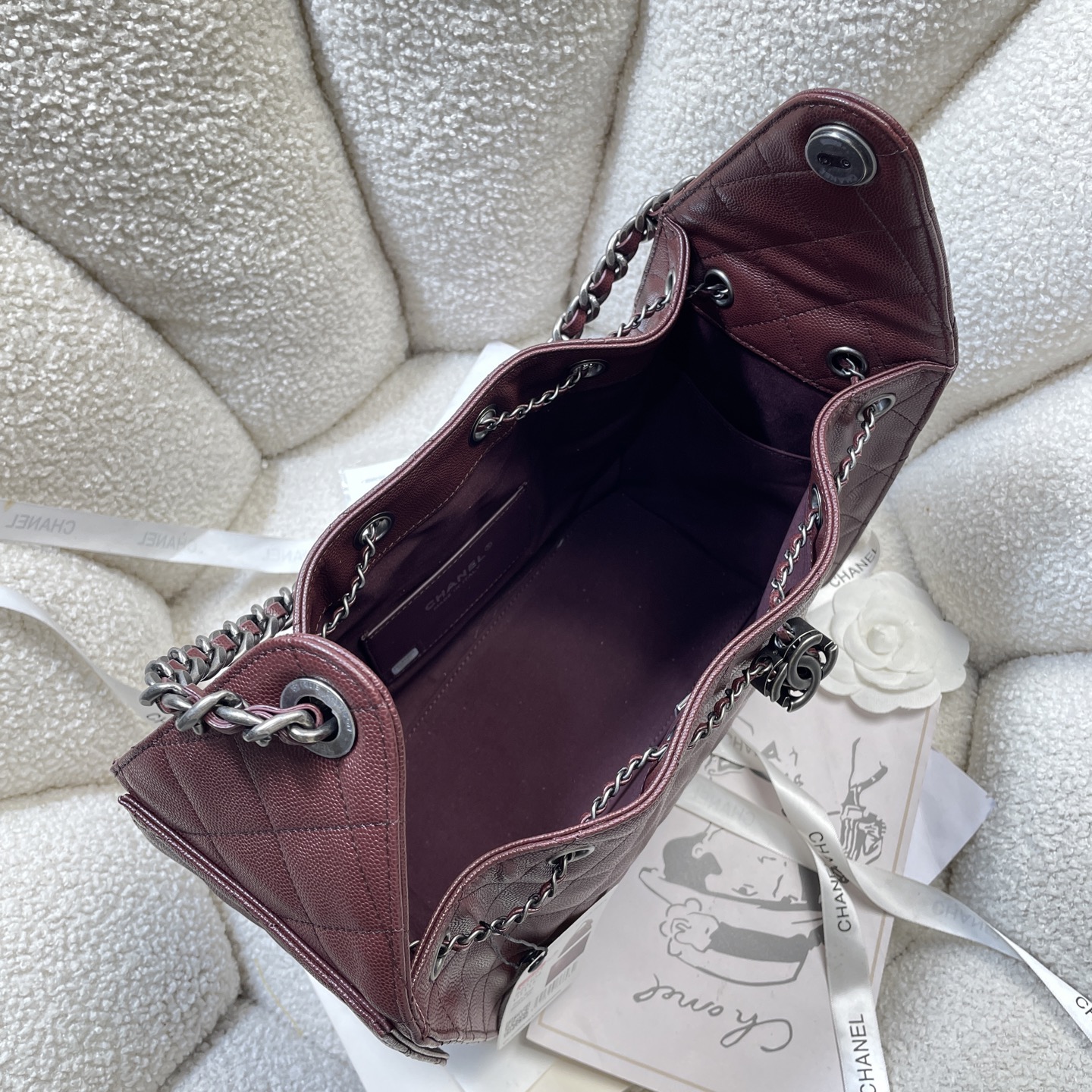 Chanel Style Leather Tote Bag Bags Tote Bag detail image 8 from source 765843