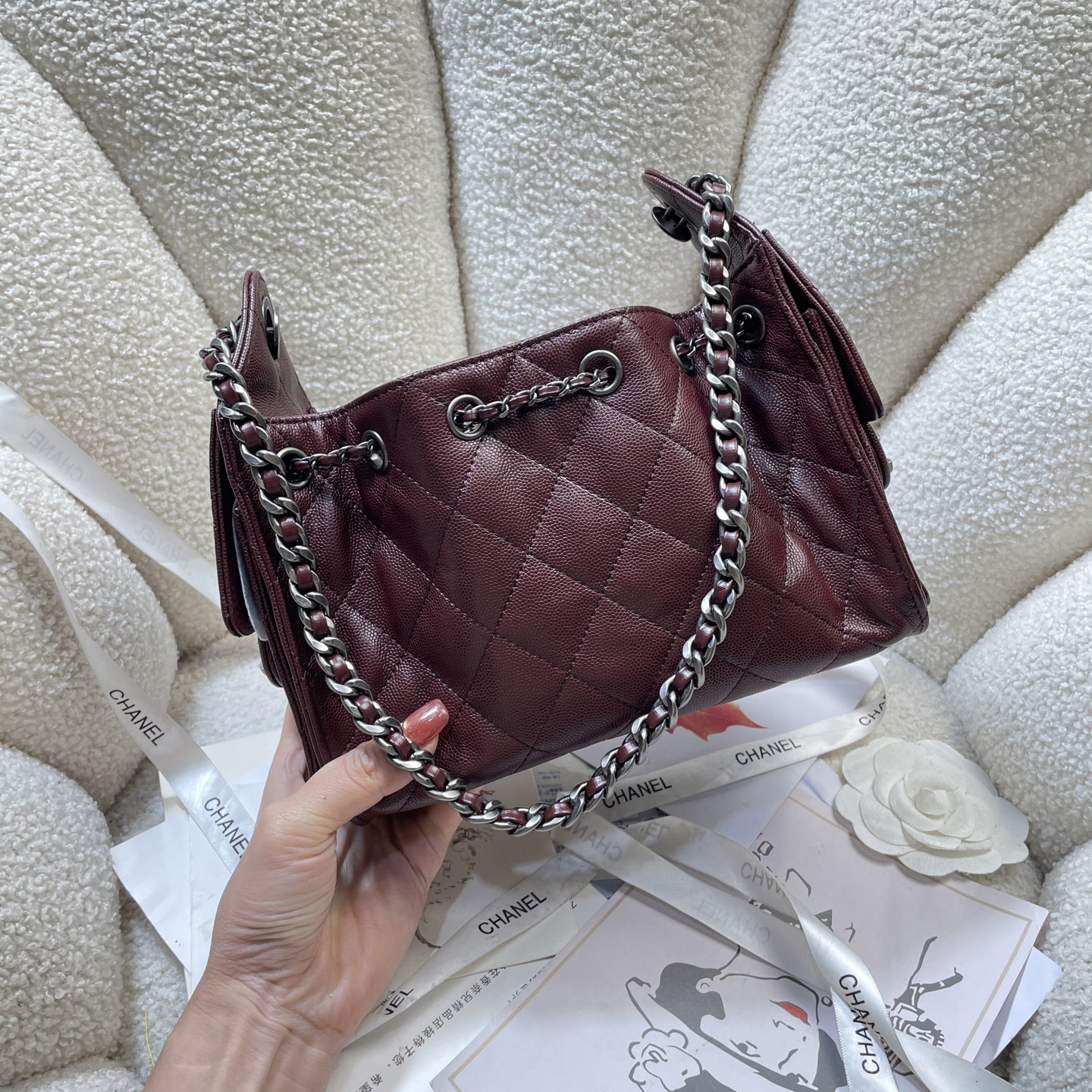 Chanel Style Black Leather Bag Bags Bag detail image 5 from source 765844