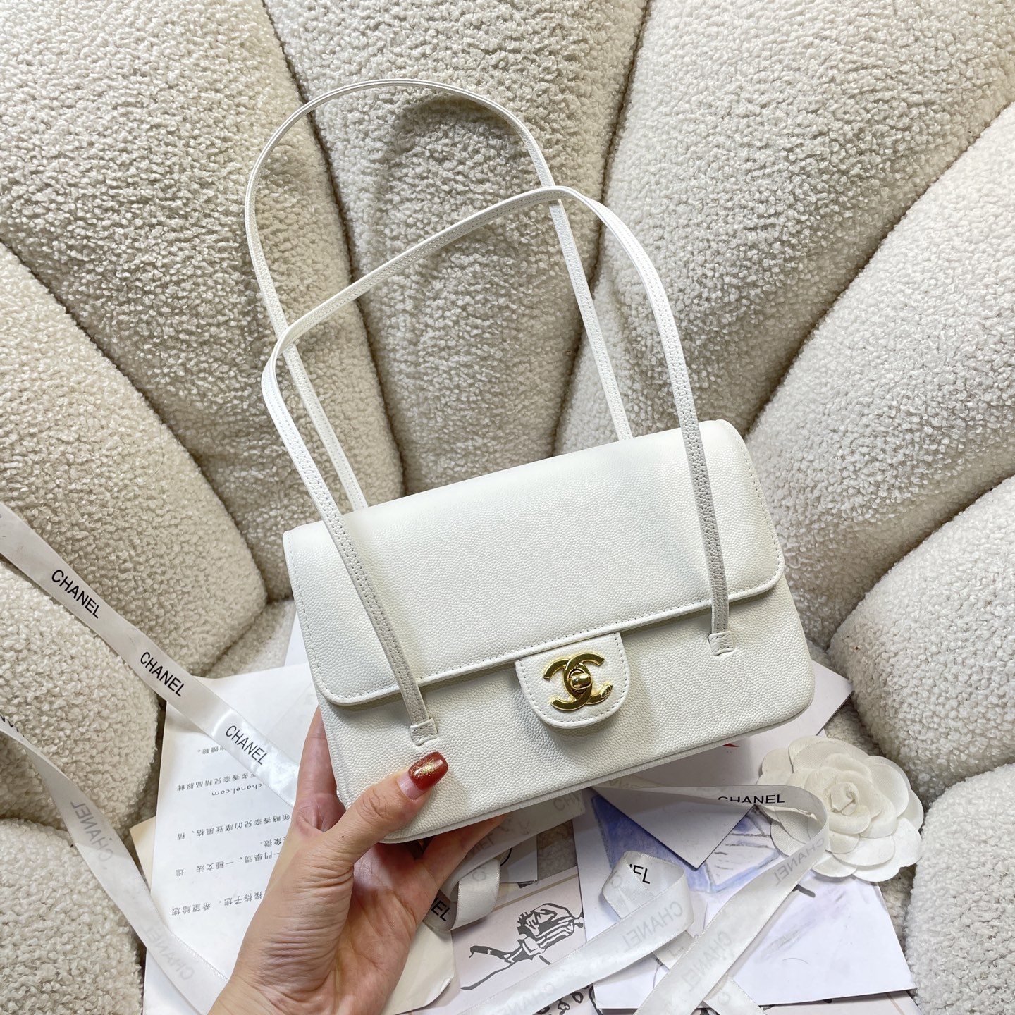 Chanel Style Leather Card Holder Lookbook Reference image 2