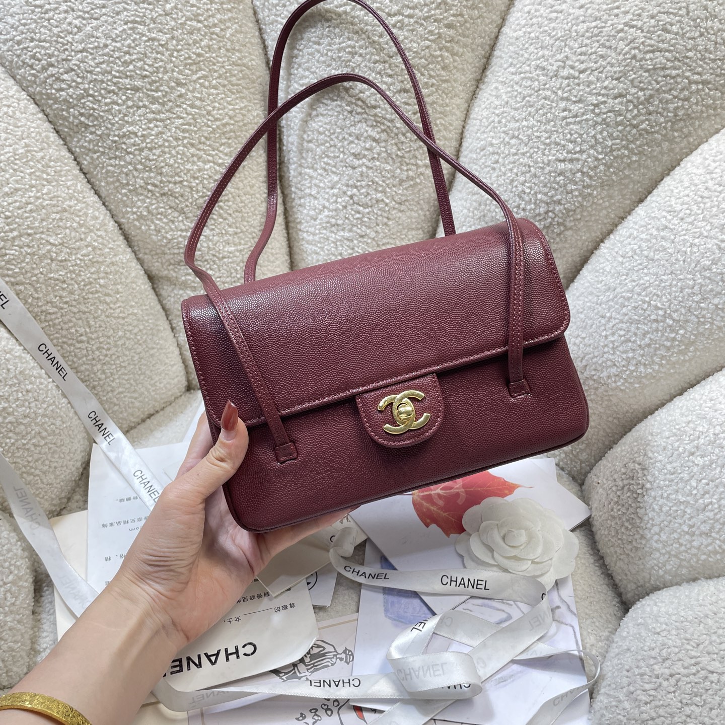 Chanel Style Leather Card Holder Lookbook Reference image 2